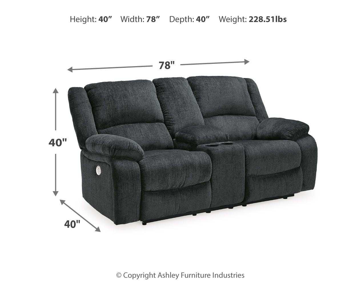 Draycoll - Reclining Loveseat - Best Buy Furniture