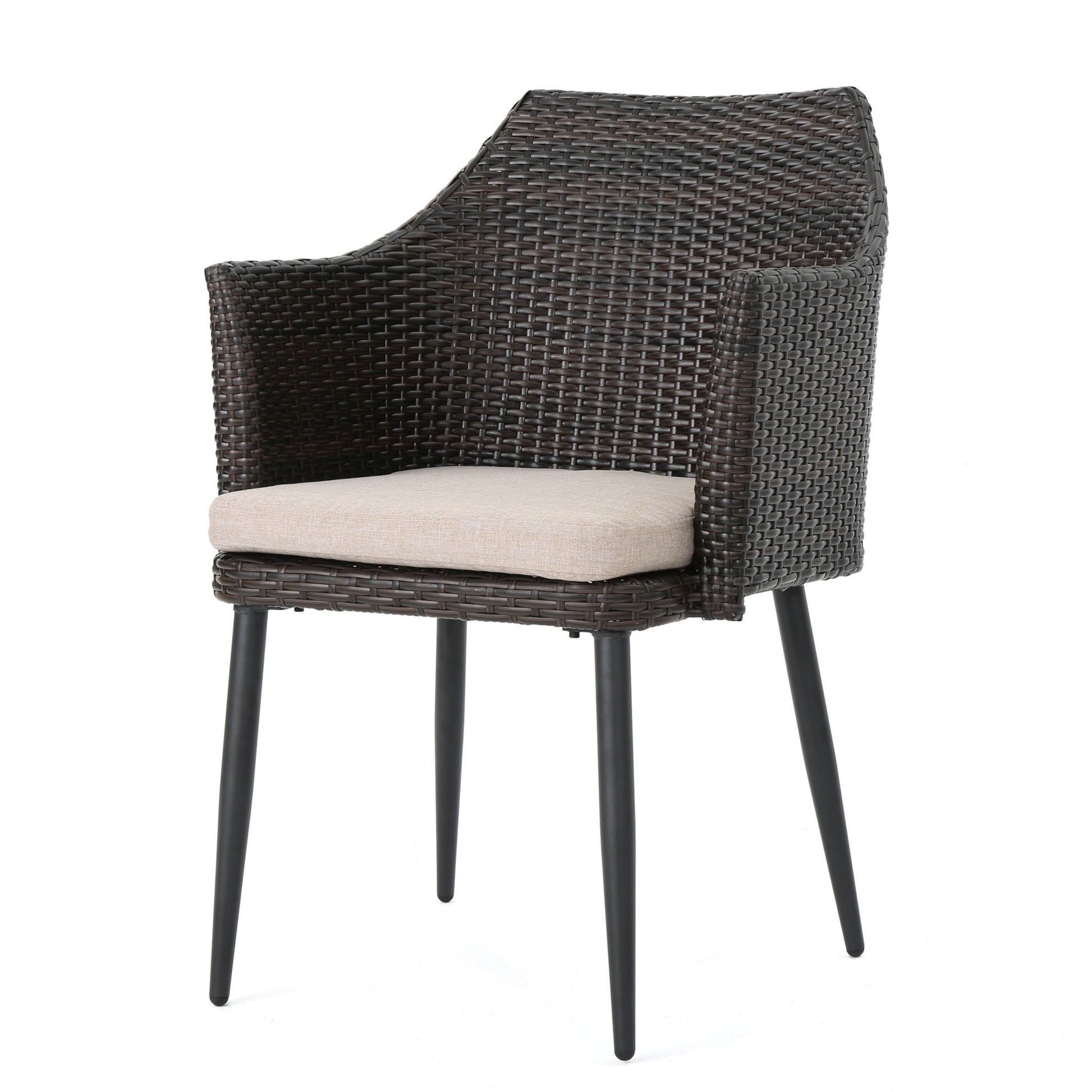 Kenneth - 3 Pieces Chat Set Outdoor Furniture - Brown Multi - Best Buy Furniture