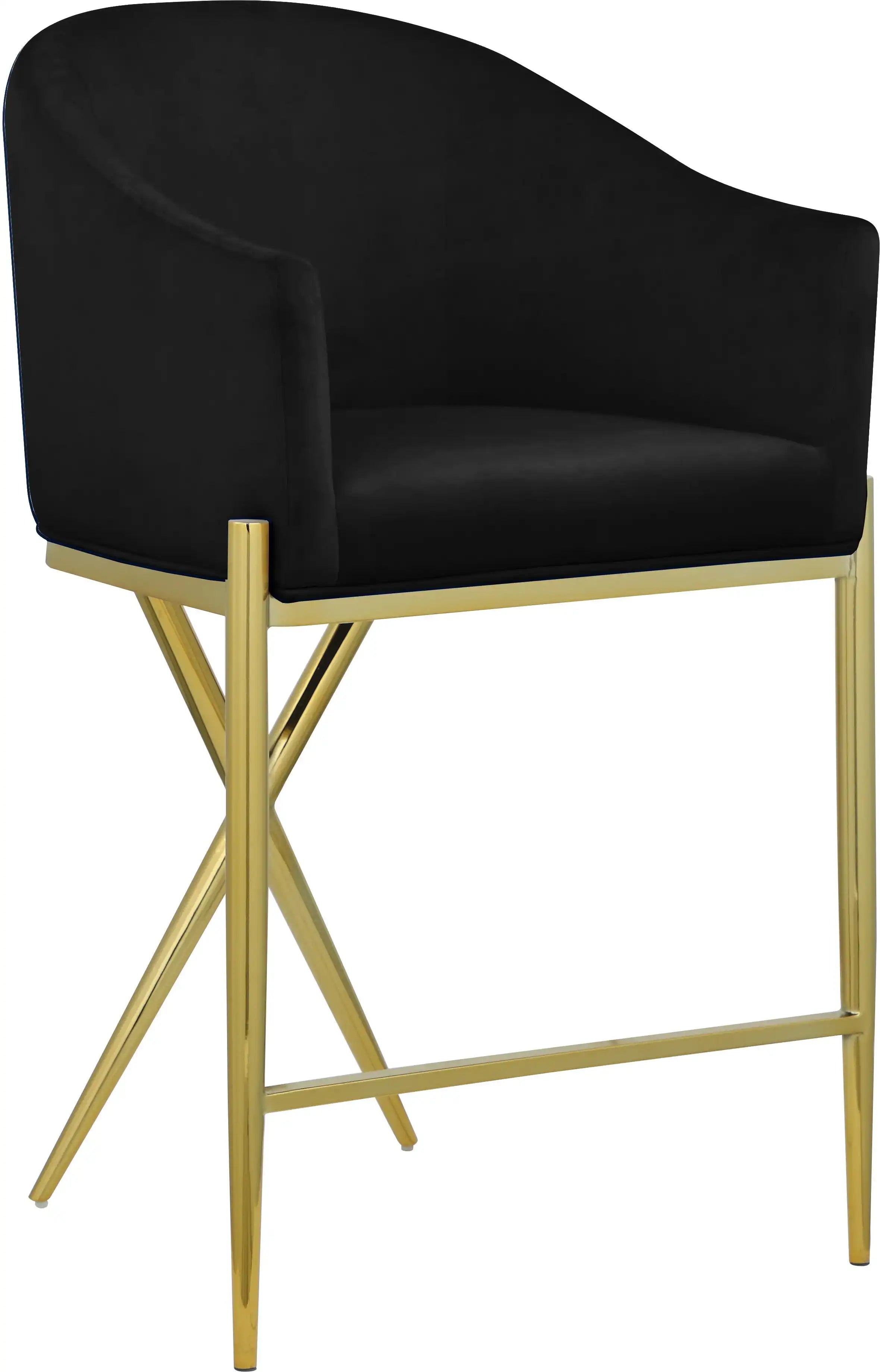 Xavier - Counter Stool with Gold Legs - Best Buy Furniture