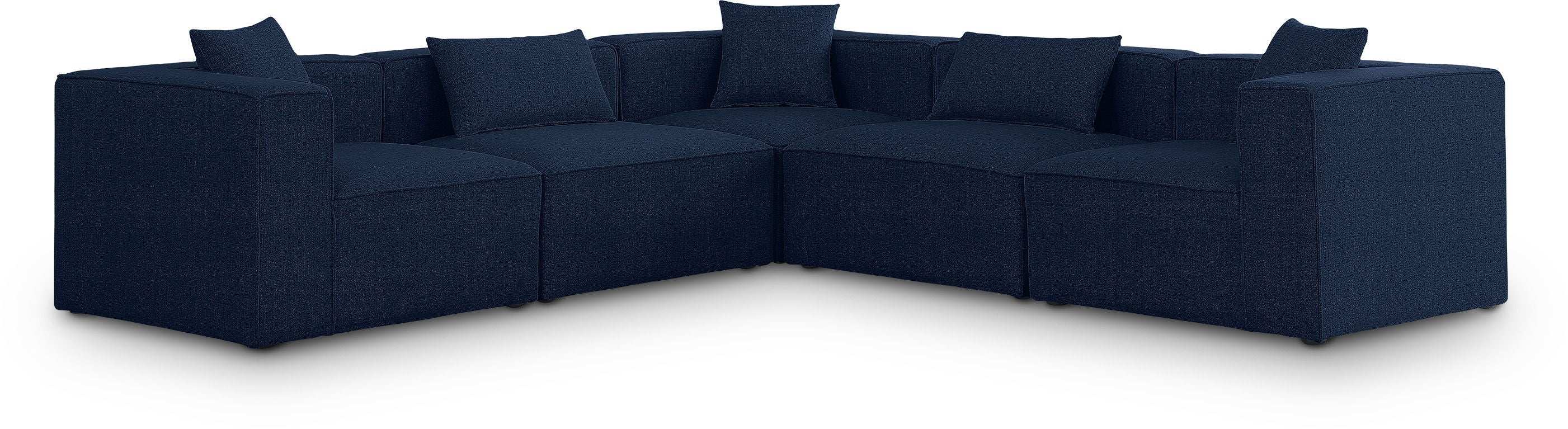 Cube - Linen 5 Piece Modular Corner Sectional - Best Buy Furniture