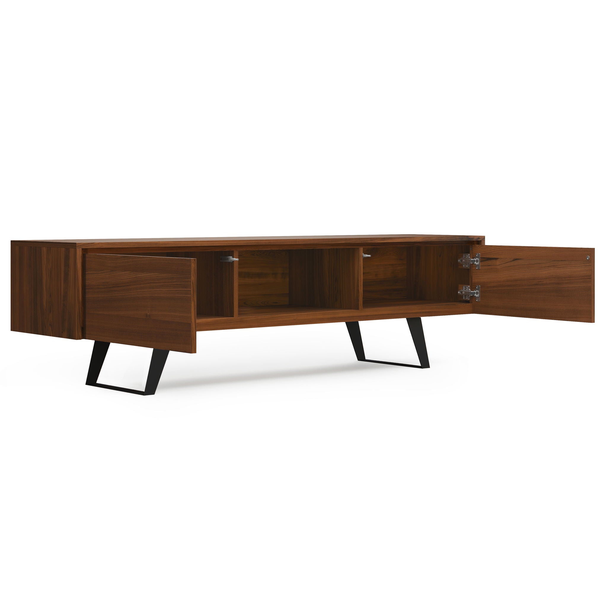Lowry - Handcrafted TV Media Stand - Walnut - Best Buy Furniture