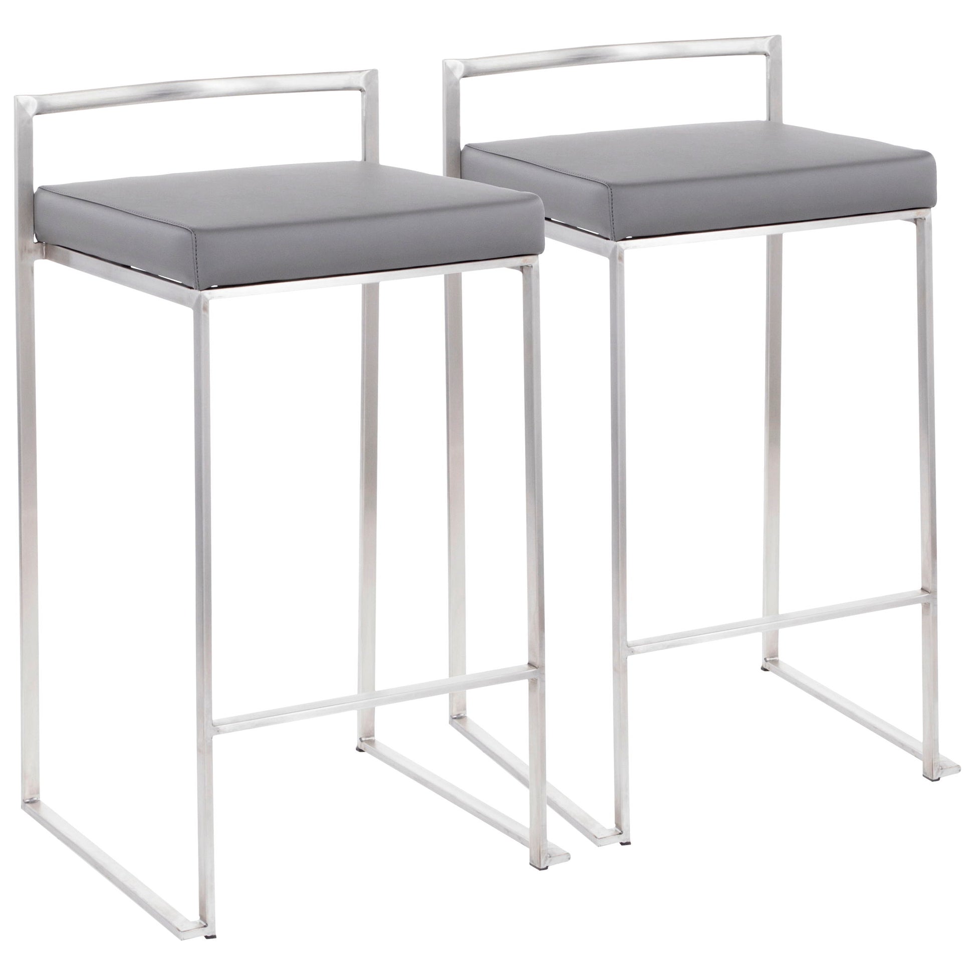 Fuji - Contemporary Elegant Stackable Counter Stool Set - Best Buy Furniture