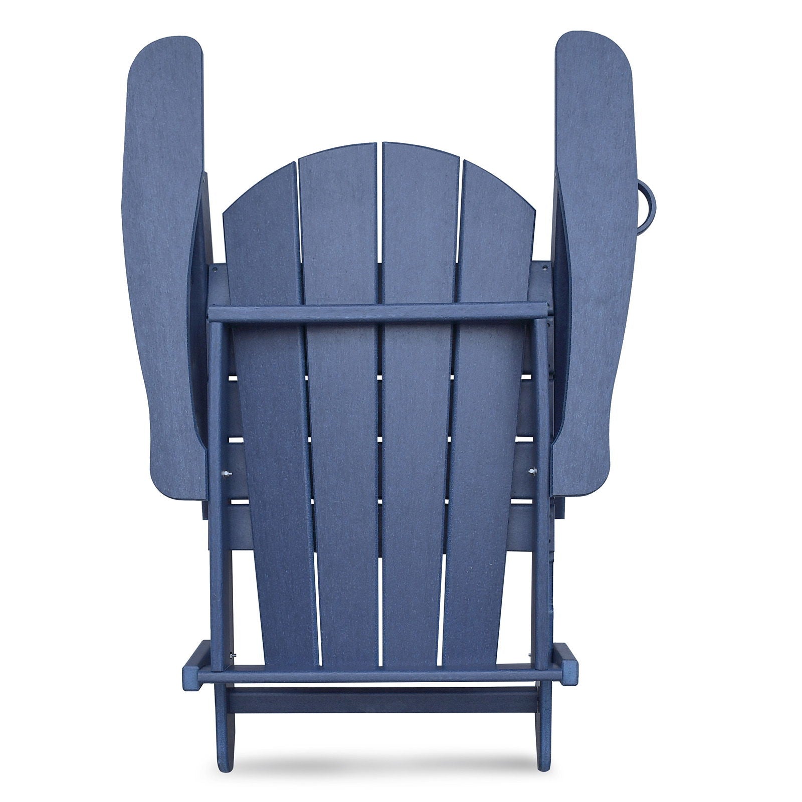 Folding Outdoor Adirondack Chair (Set of 2) And Table Set, Hdpe All-Weather Folding Fire Pit Chair, Ergonomic Design Patio Lawn Chair For Outside Deck Garden Backyardf Balcony - Navy Blue - Best Buy Furniture