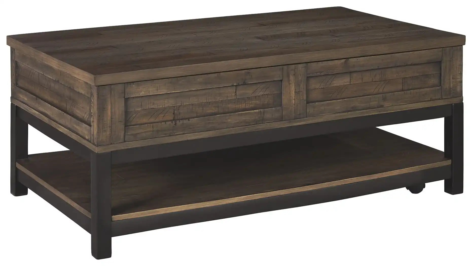 Johurst - LIFT TOP COCKTAIL TABLE - Grayish Brown - Best Buy Furniture