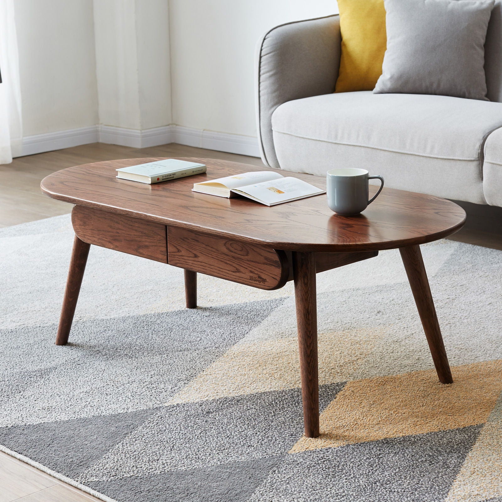 Capsule Centre Low Table With Drawers Coffee Table - Best Buy Furniture
