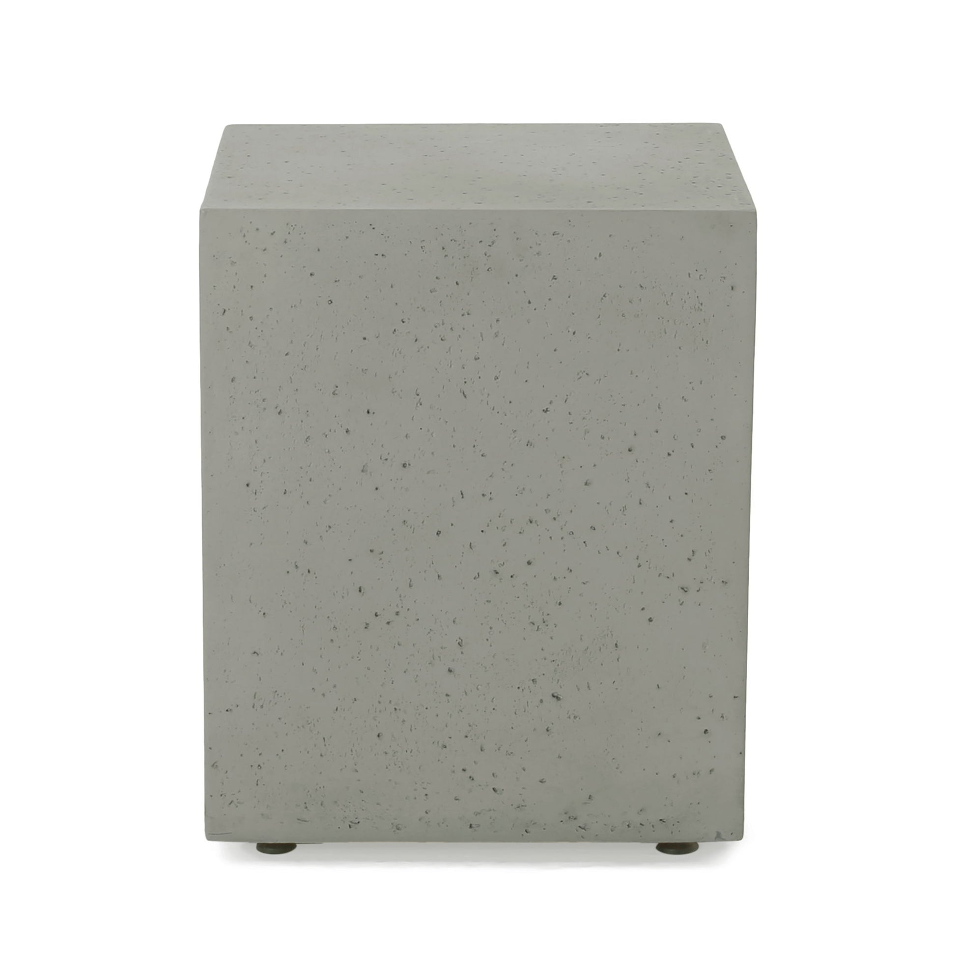 Modern Tank Holder Side Table With Smooth Concrete Surface - Best Buy Furniture