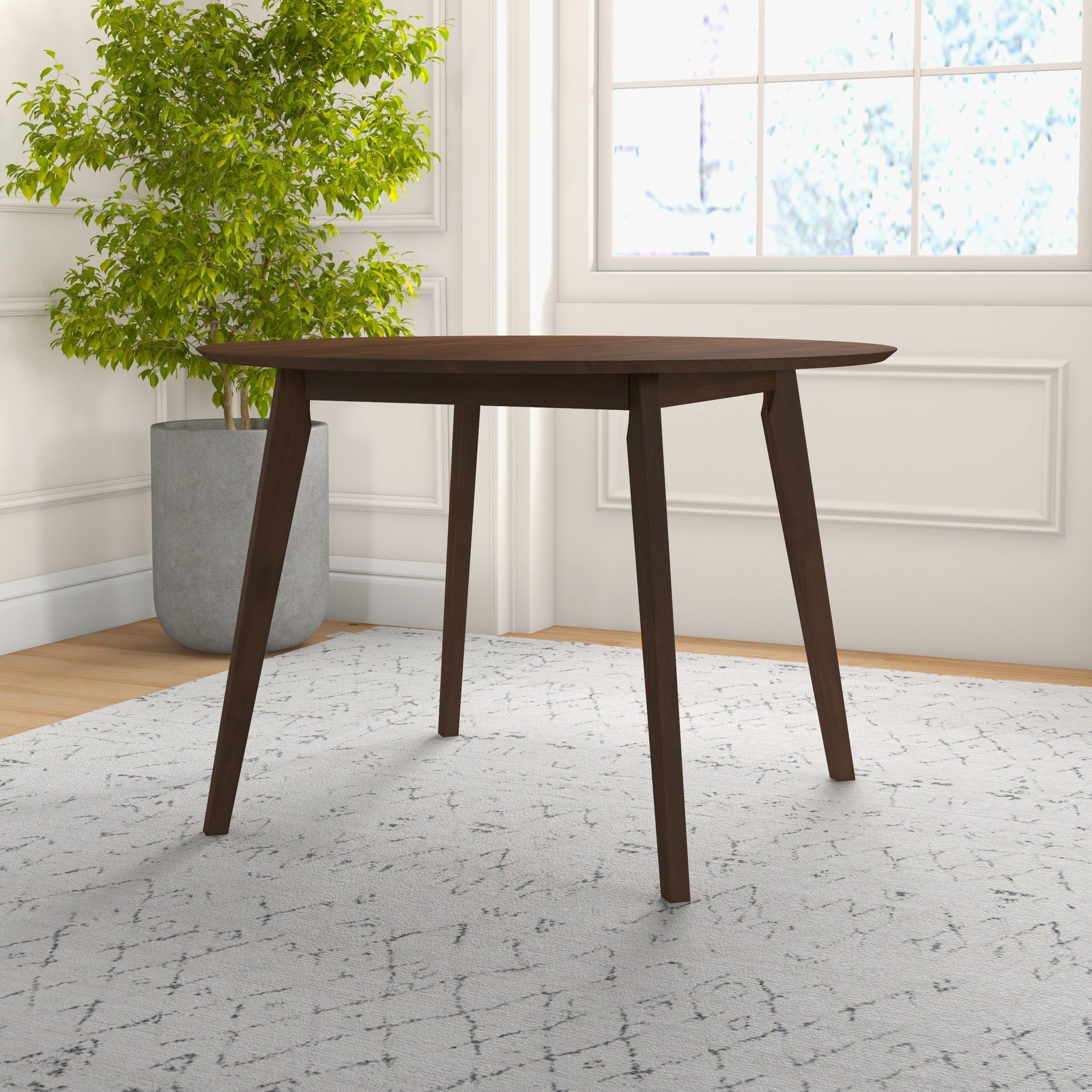 Lara - Dining Table (Walnut) - Brown - Best Buy Furniture