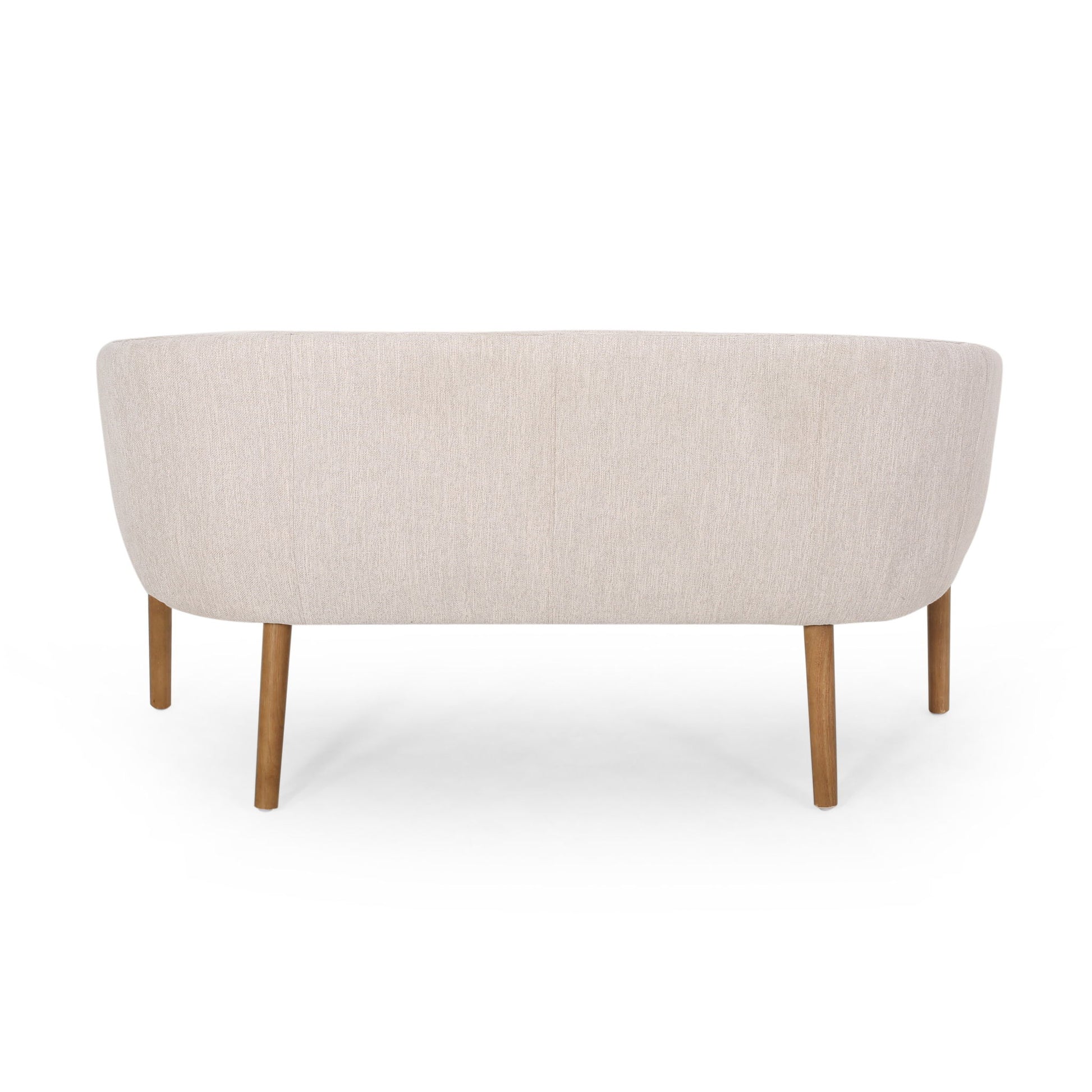 Mid Century Modern Loveseat With Channel Stitched Backrest - Best Buy Furniture
