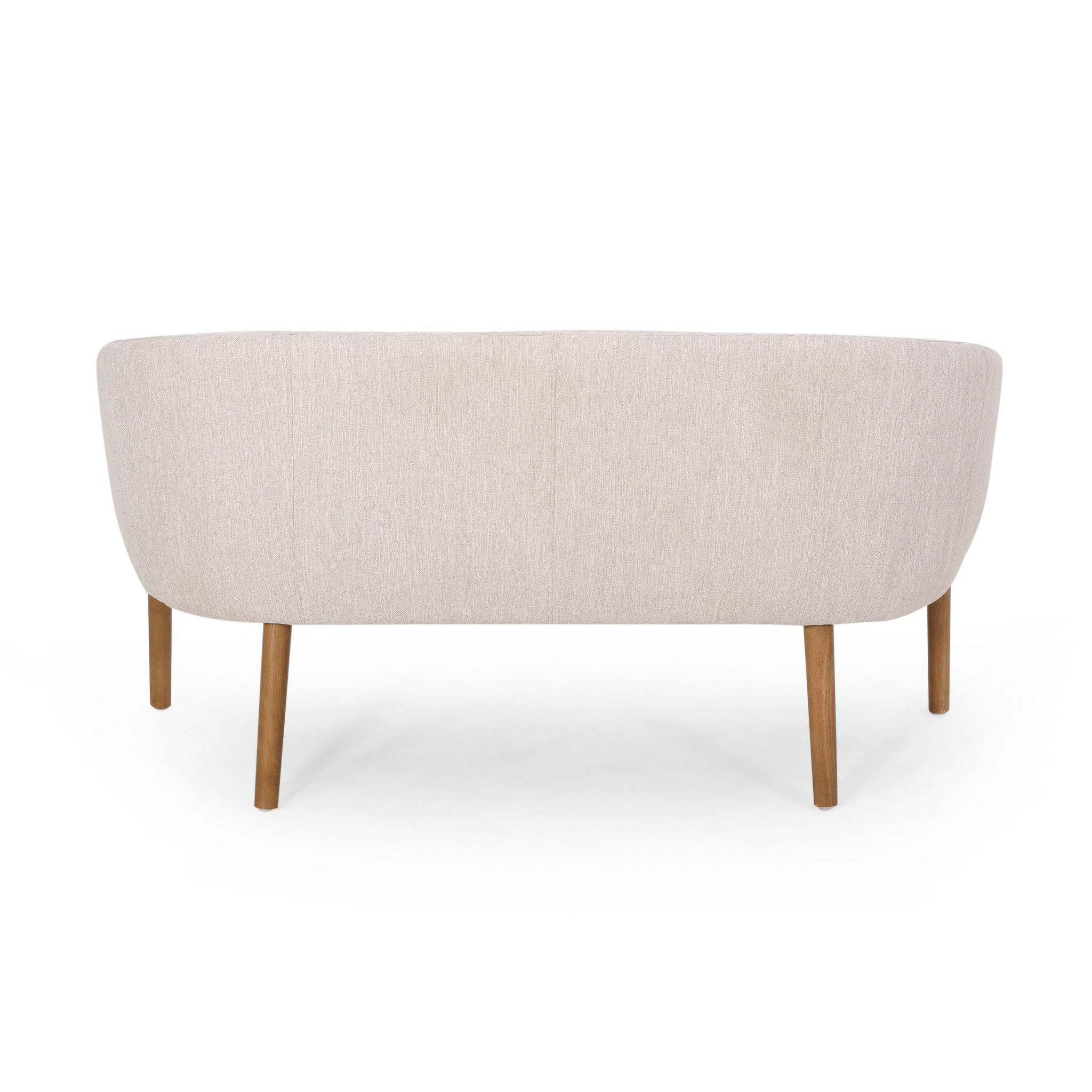 Mid Century Modern Loveseat With Channel Stitched Backrest - Best Buy Furniture