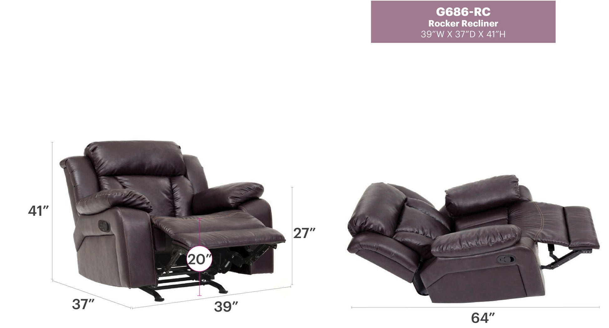 Daria - Rocker Recliner - Best Buy Furniture