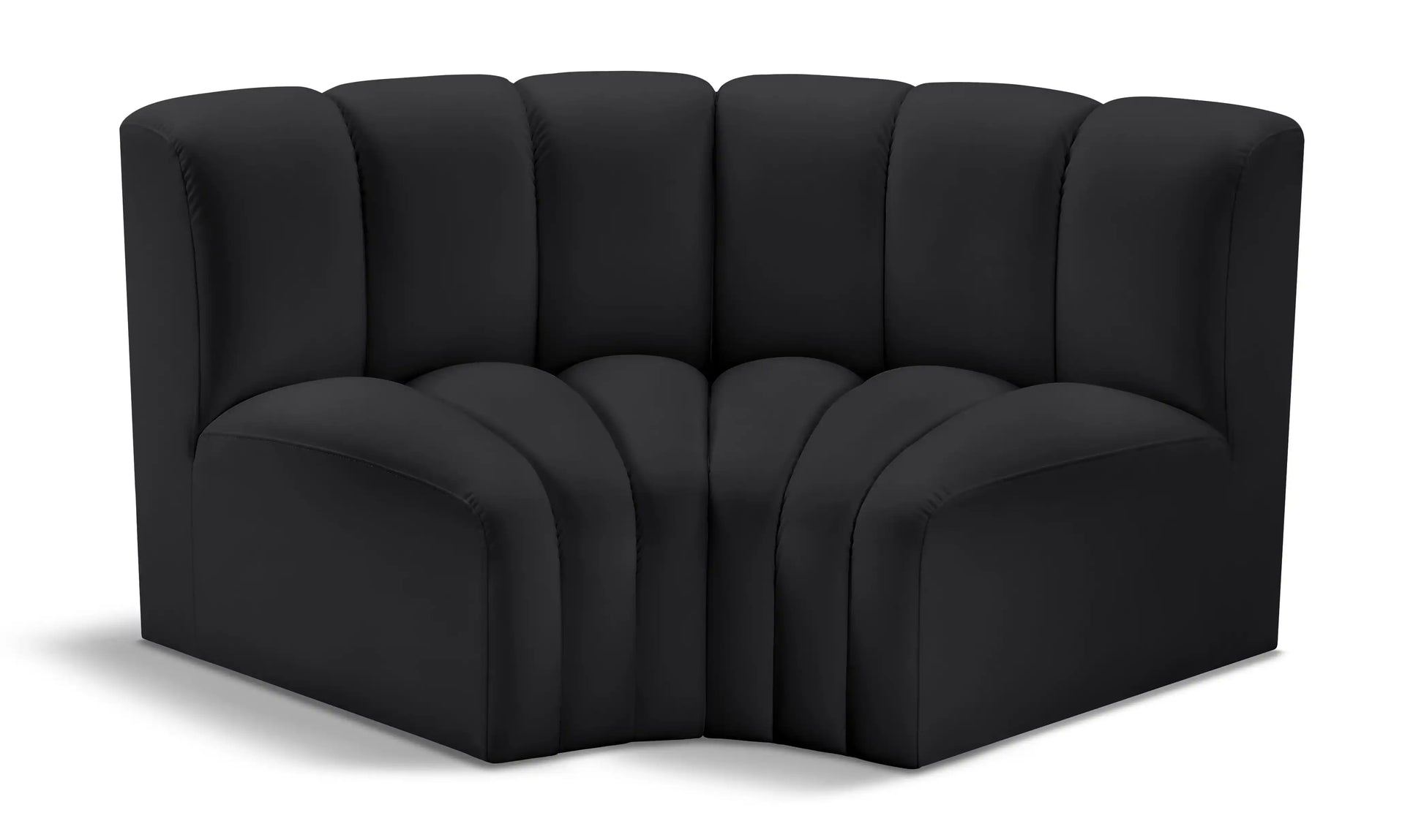 Arc - Faux Leather 2 Piece Modular Sofa - Best Buy Furniture