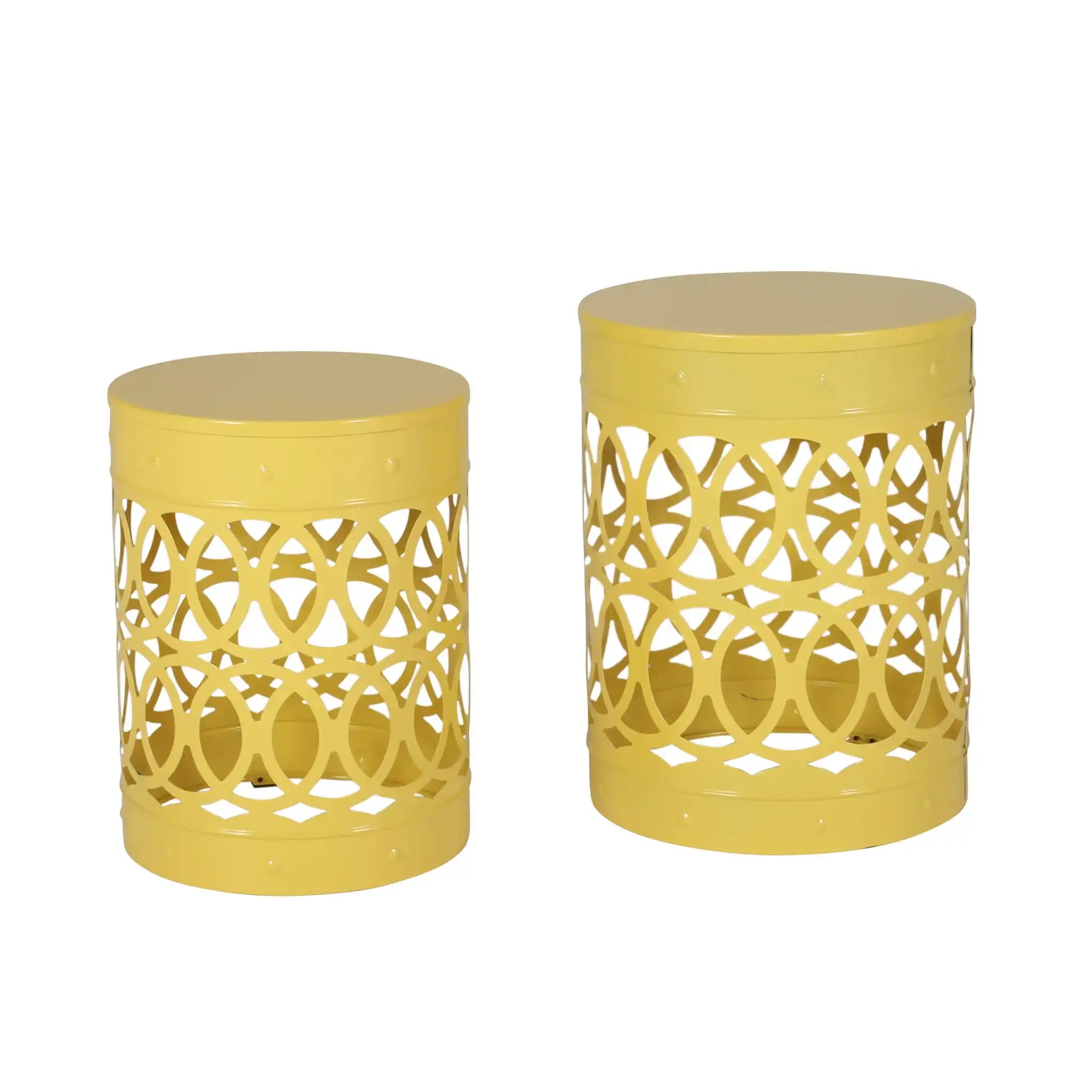Outdoor Metal S/2 End Table - Best Buy Furniture