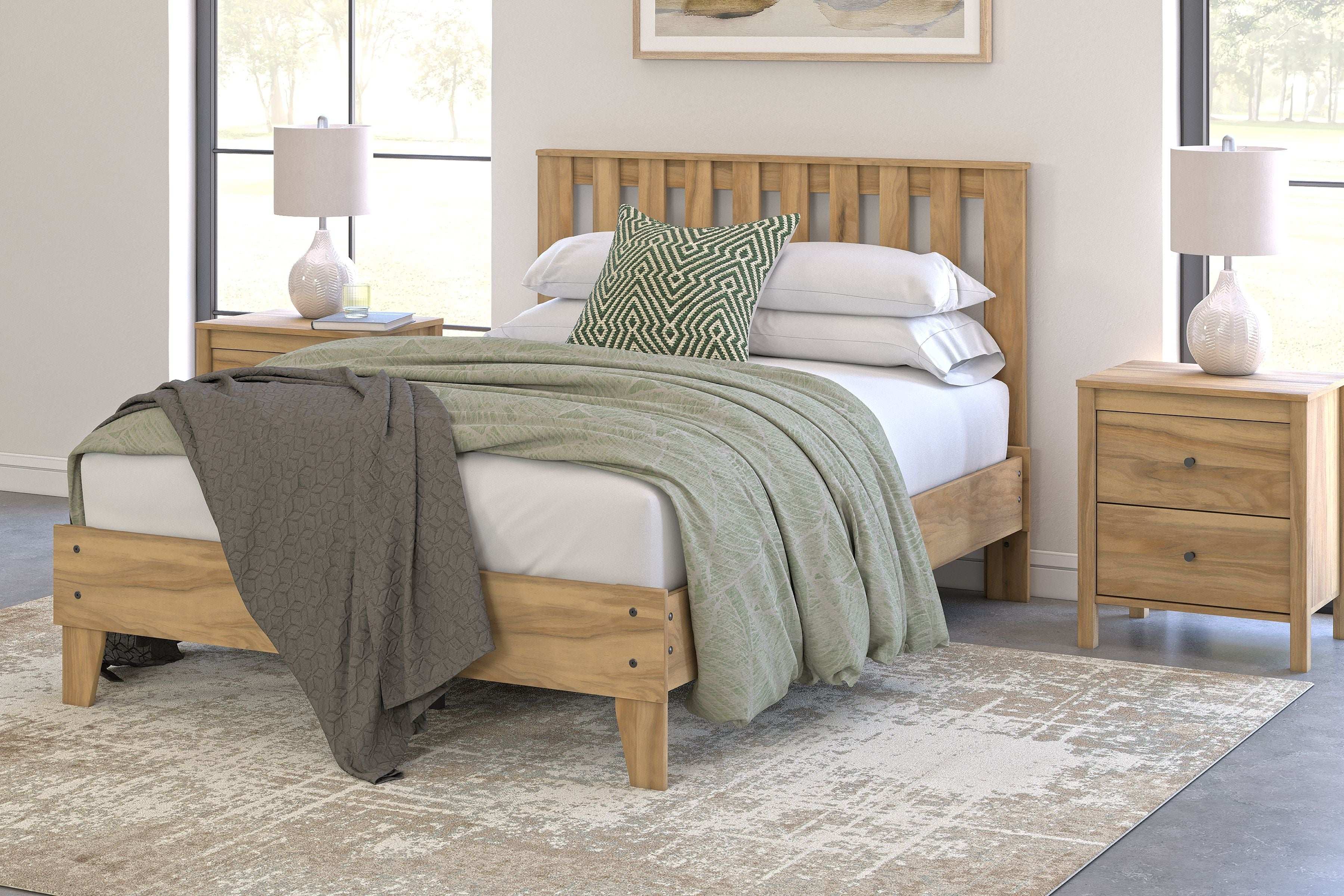 Bermacy - Platform Panel Bed - Best Buy Furniture
