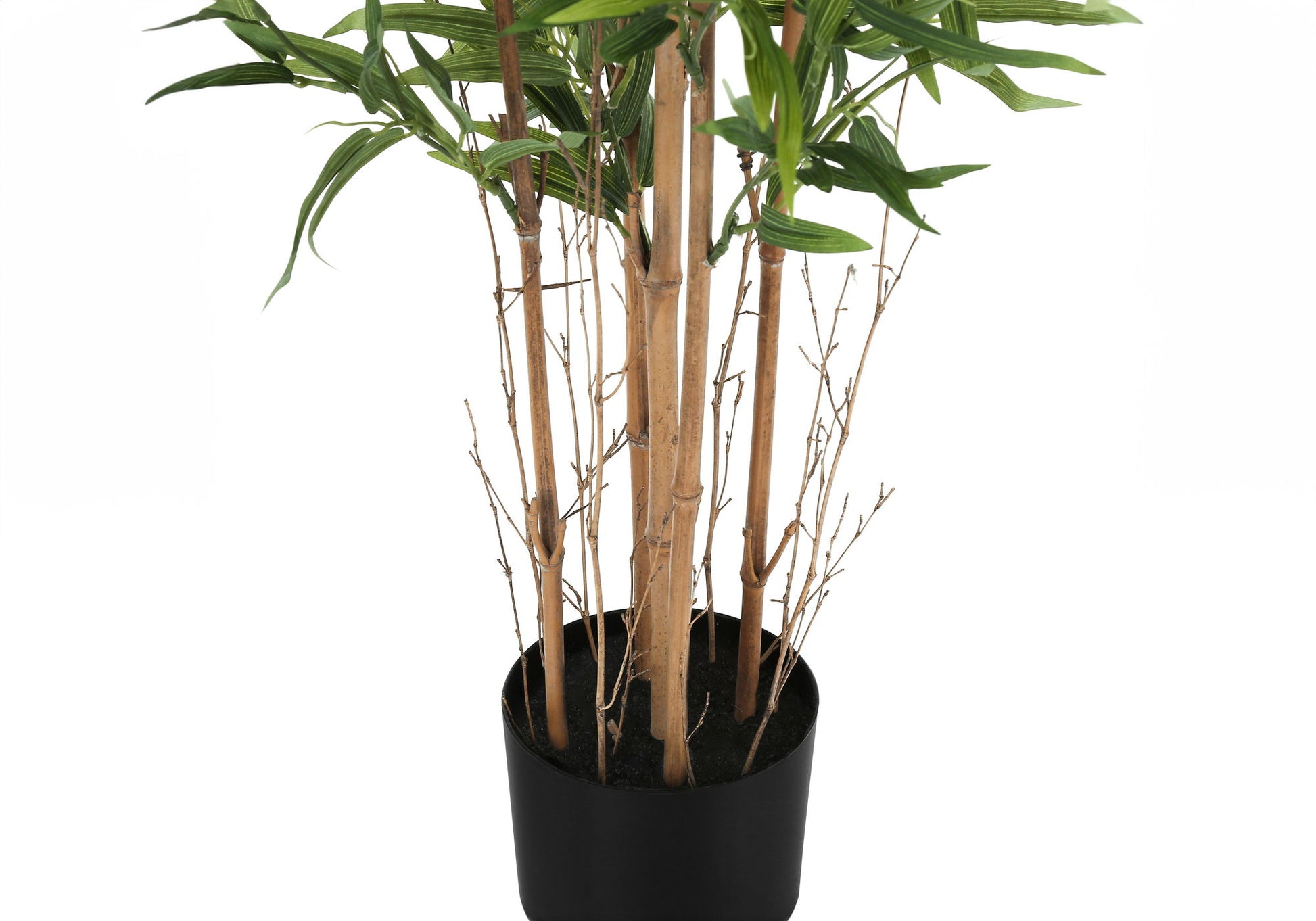 50" Tall, Artificial Plant, Bamboo Tree, Indoor, Faux, Fake, Floor, Greenery, Potted, Decorative - Green / Black - Best Buy Furniture