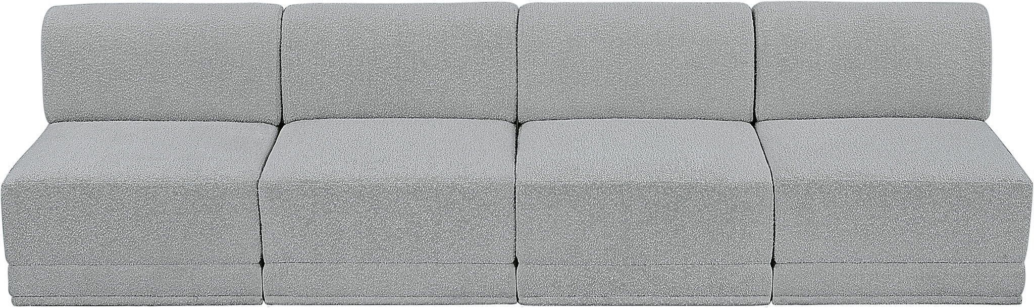 Ollie - 4 Seat Armless Modular Sofa - Best Buy Furniture