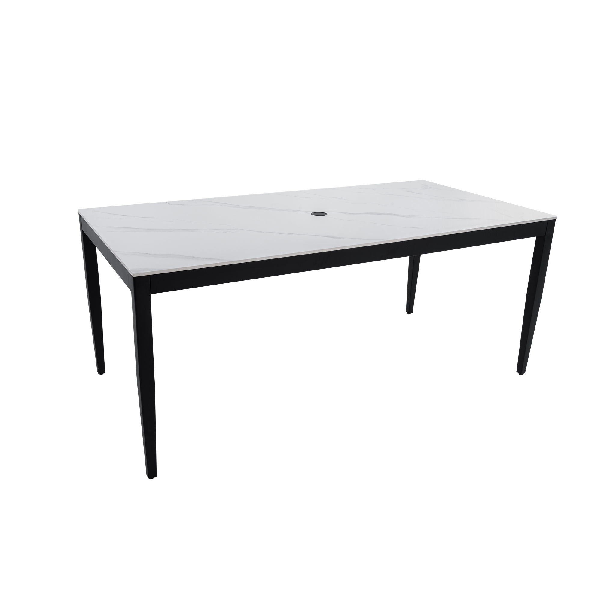 Outdoor Modern Patio Dining Table, Post Tapered Legs, Weatherproof & Rust Free - Best Buy Furniture