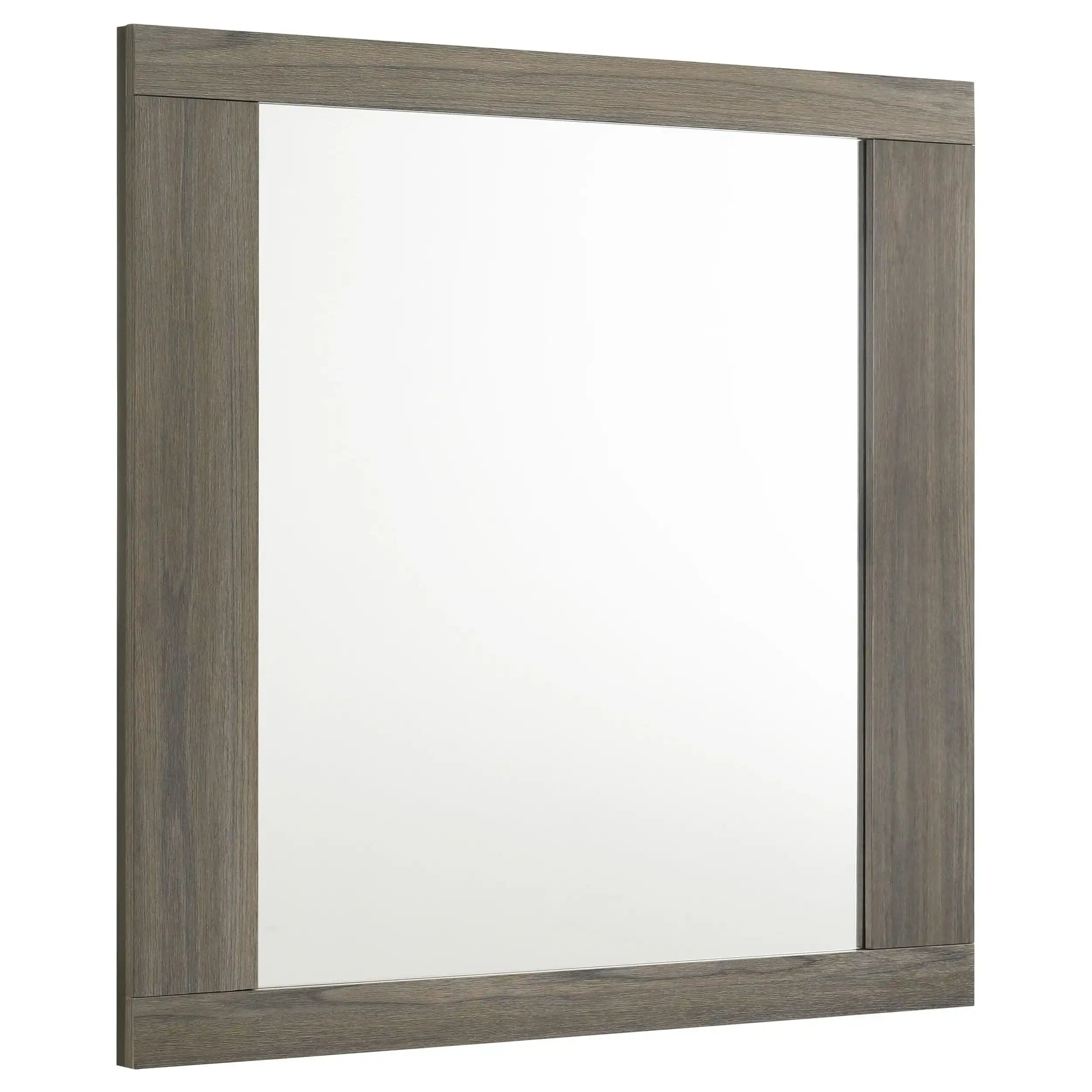 Fenwick - Dresser Mirror - - Gray Oak - Best Buy Furniture