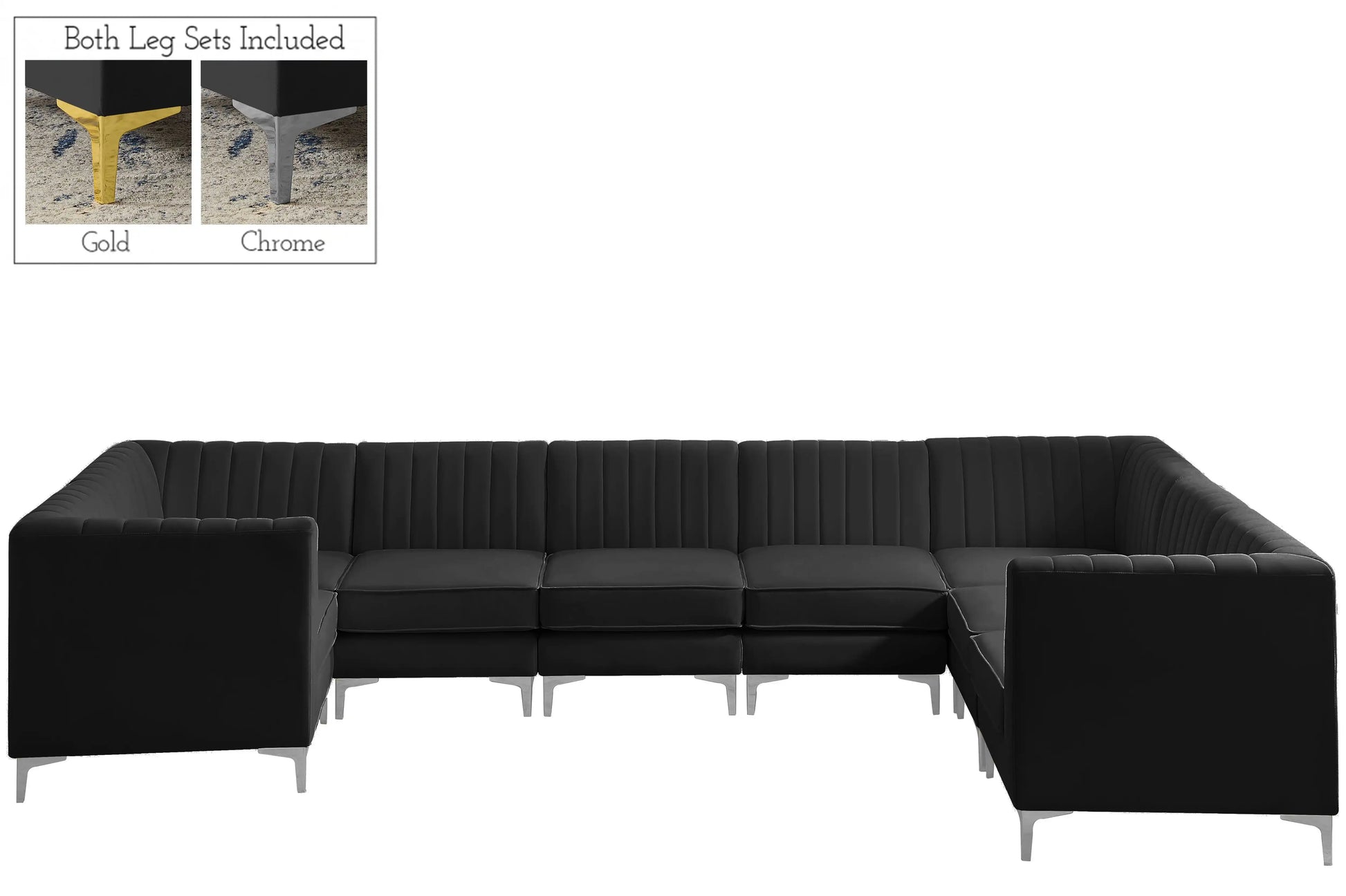 Alina - 8 Piece Modular U-Shaped Sectional - Best Buy Furniture