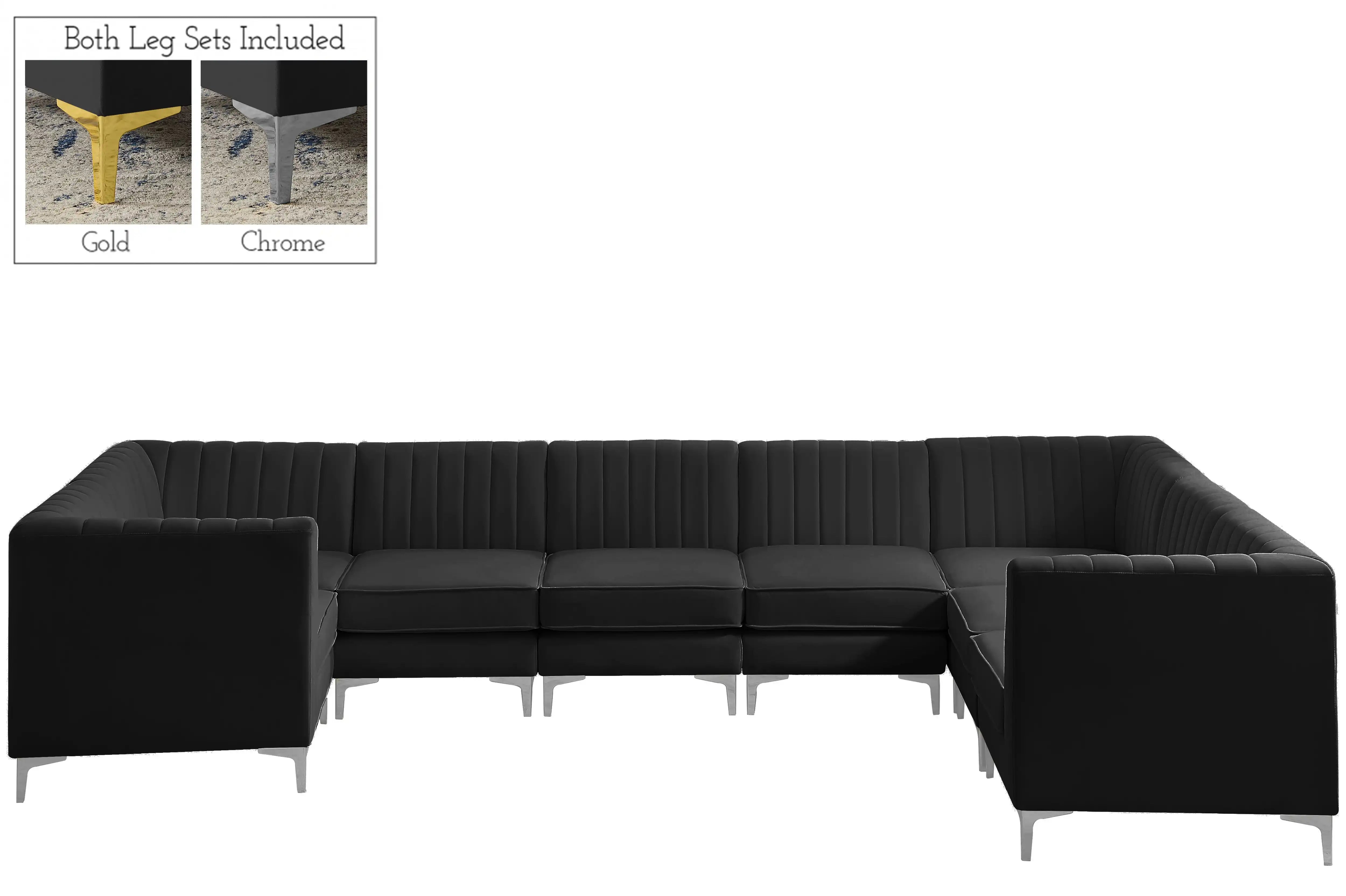 Alina - 8 Piece Modular U-Shaped Sectional - Best Buy Furniture