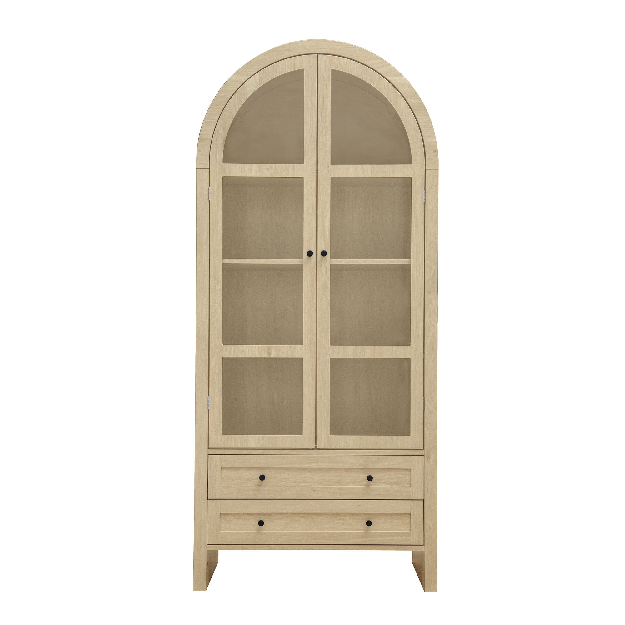 70.28' Tall Arched Kitchen Pantry, Modern Farmhouse Wood Kitchen Storage Cabinets - Best Buy Furniture