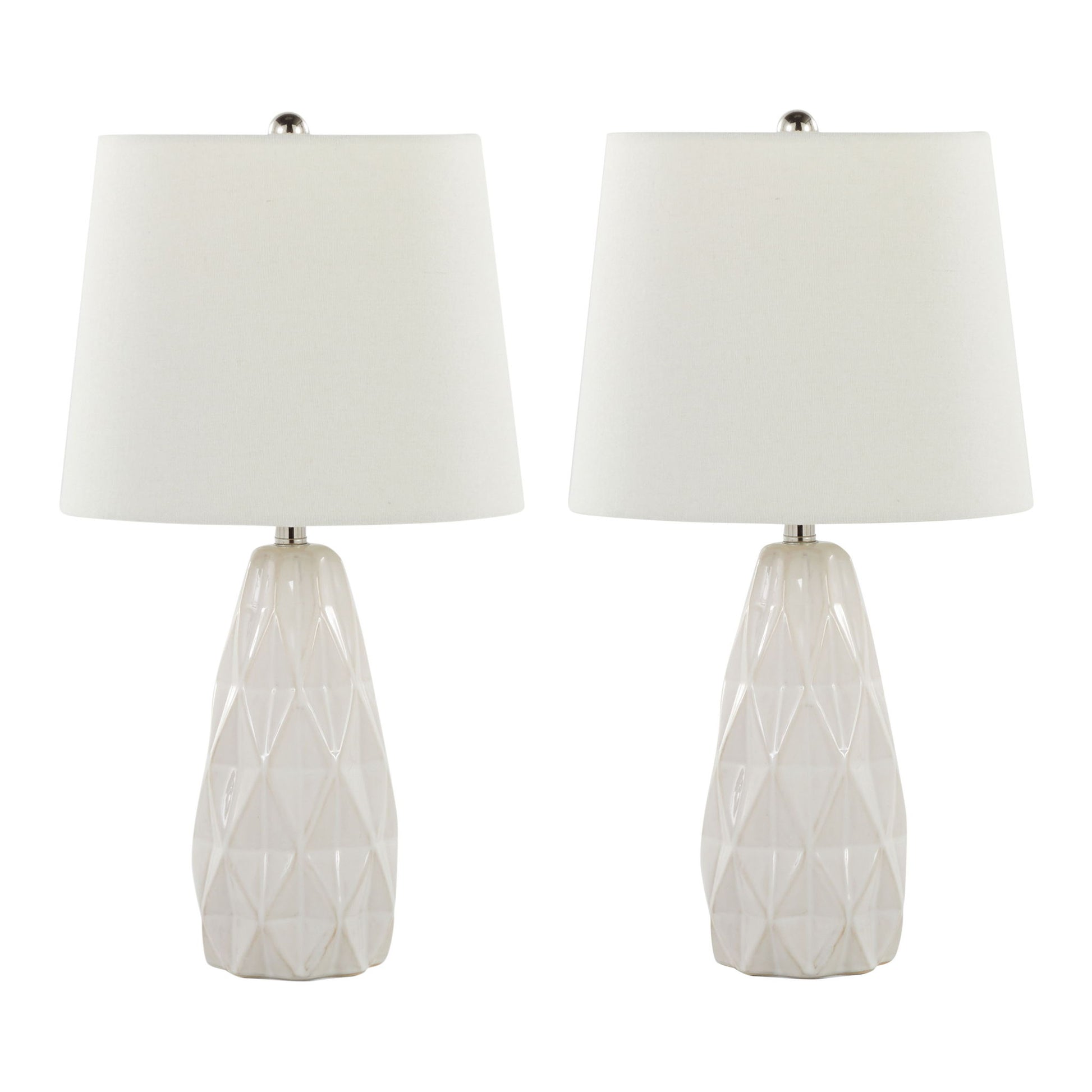 Hex - Contemporary Lamp (Set of 2) - Best Buy Furniture