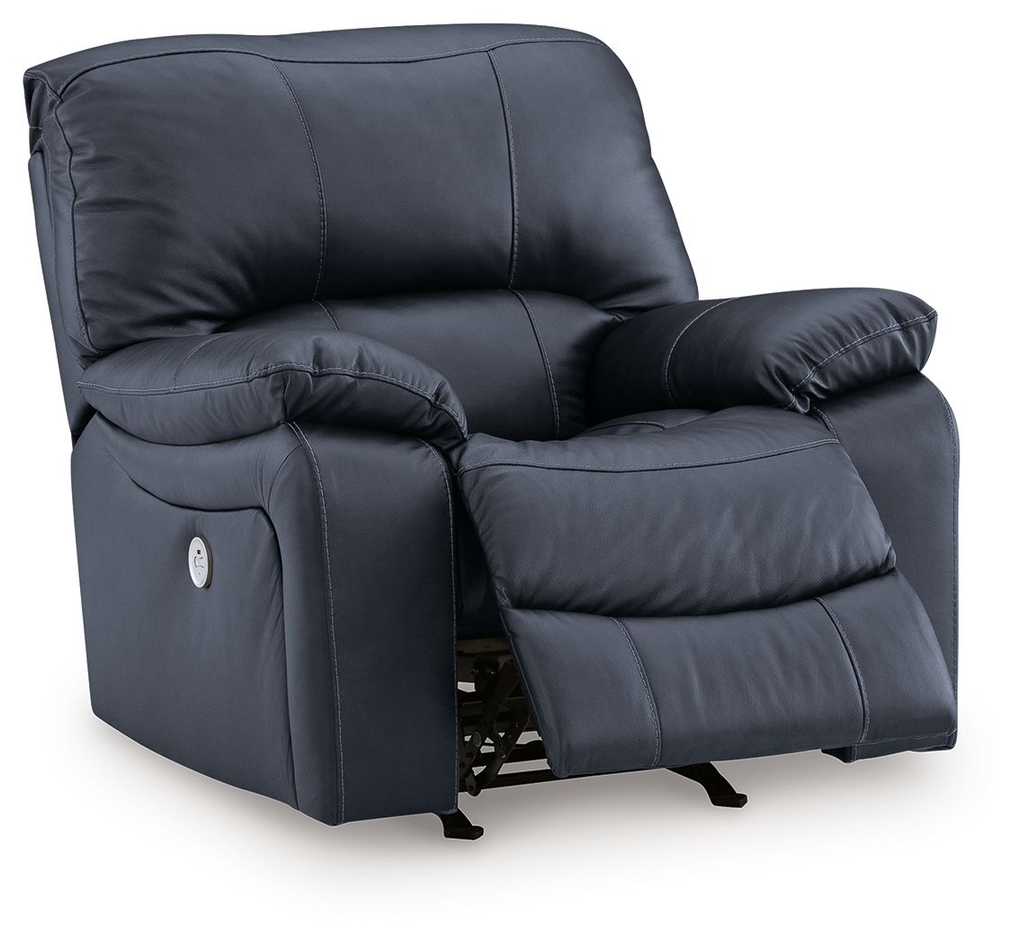 Leesworth - 3 Pc. - Power Reclining Sofa, Power Reclining Loveseat, Power Rocker Recliner - Ocean - Best Buy Furniture