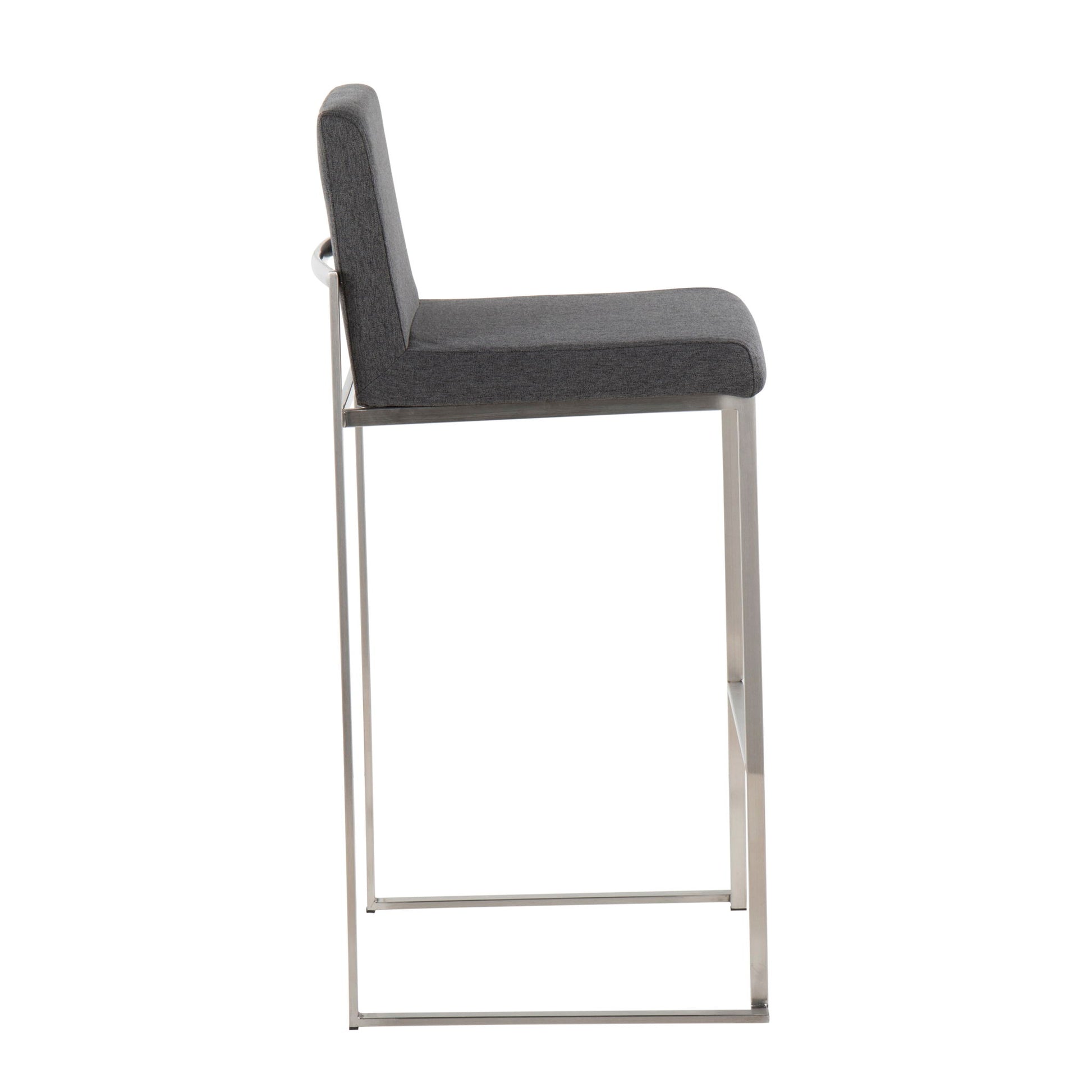 Fuji - Contemporary And Modern Elegance High Back Barstool - Best Buy Furniture