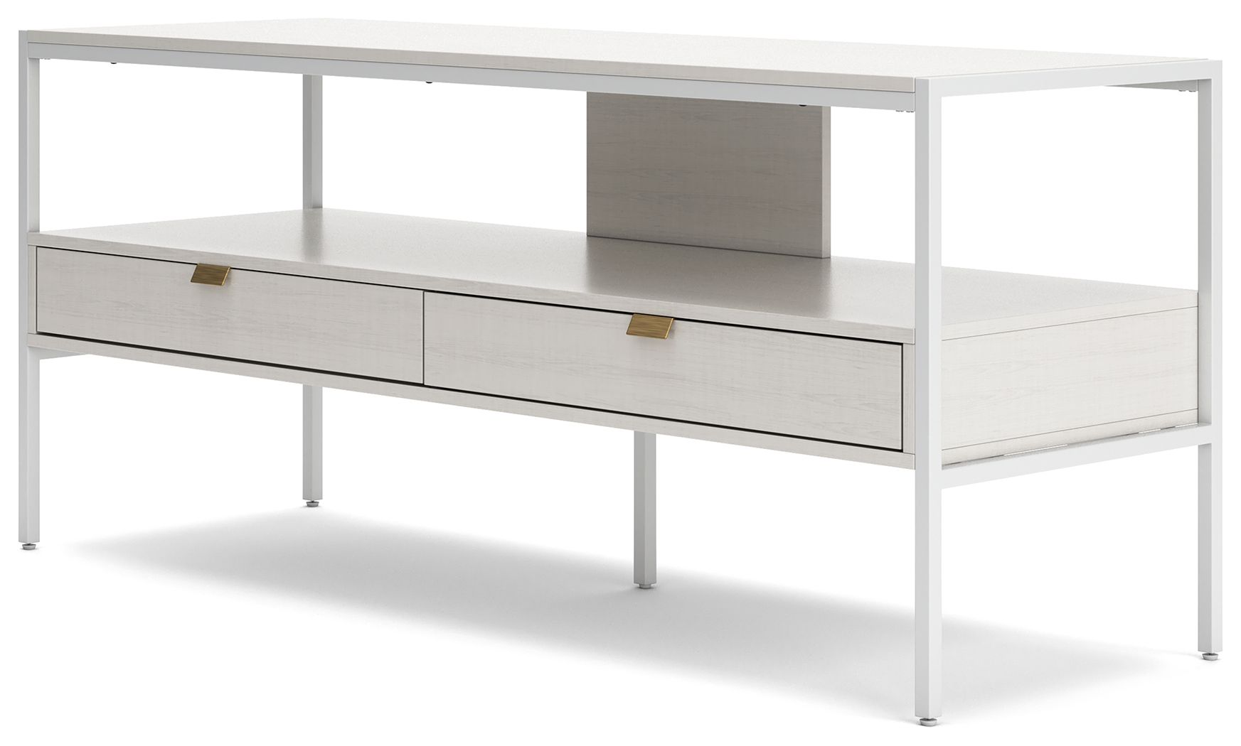 Deznee - Large TV Stand - White - Best Buy Furniture