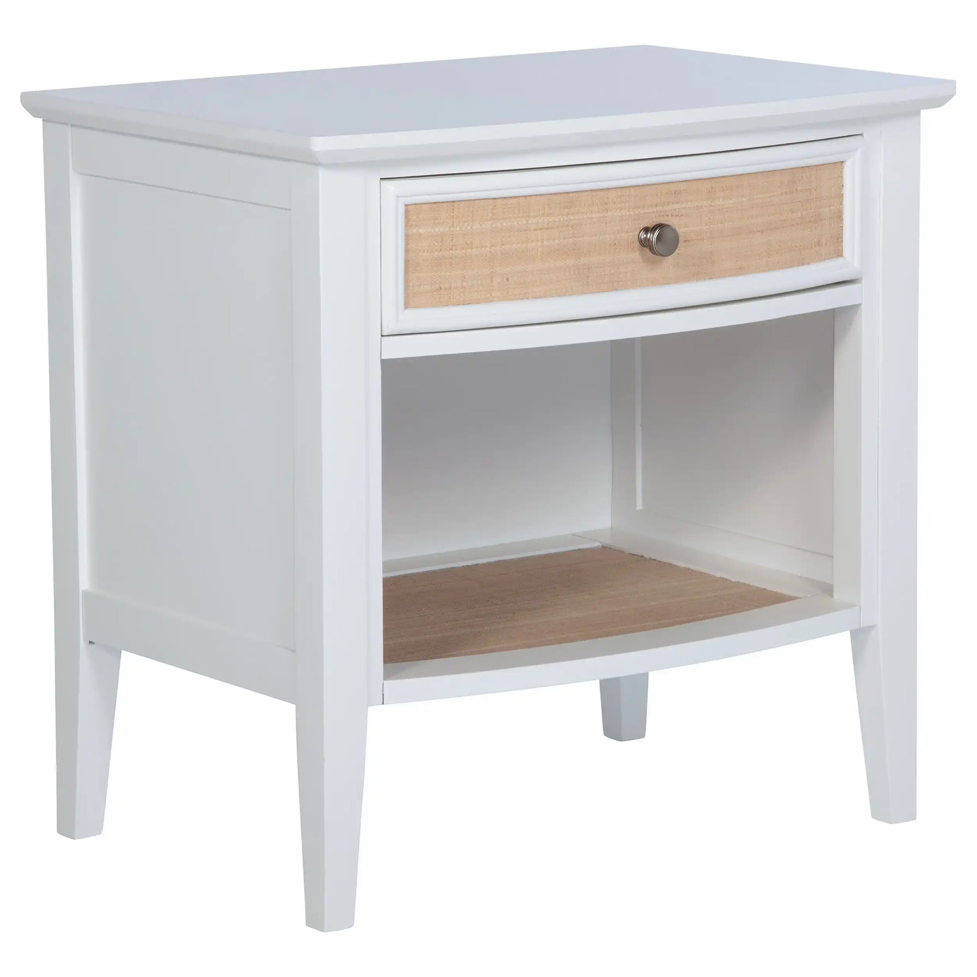 Bexhill - 1-Drawer Nightstand Bedside Table - White - Best Buy Furniture