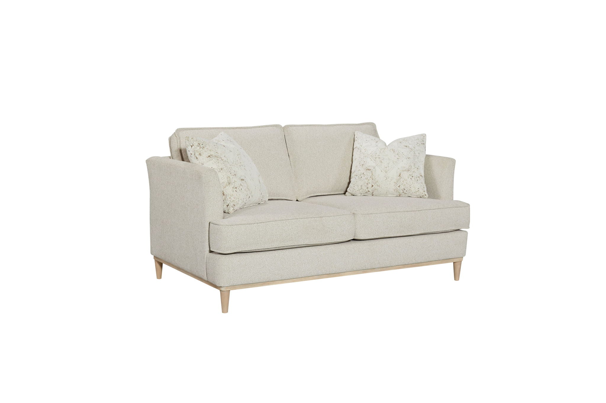 Loveseat With 2 Reversable Cushions And 2 Pillows - Off White - Best Buy Furniture
