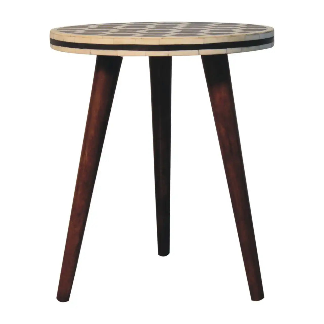 Inlay - Bone Tripod Stool - Honey Caramel - Best Buy Furniture