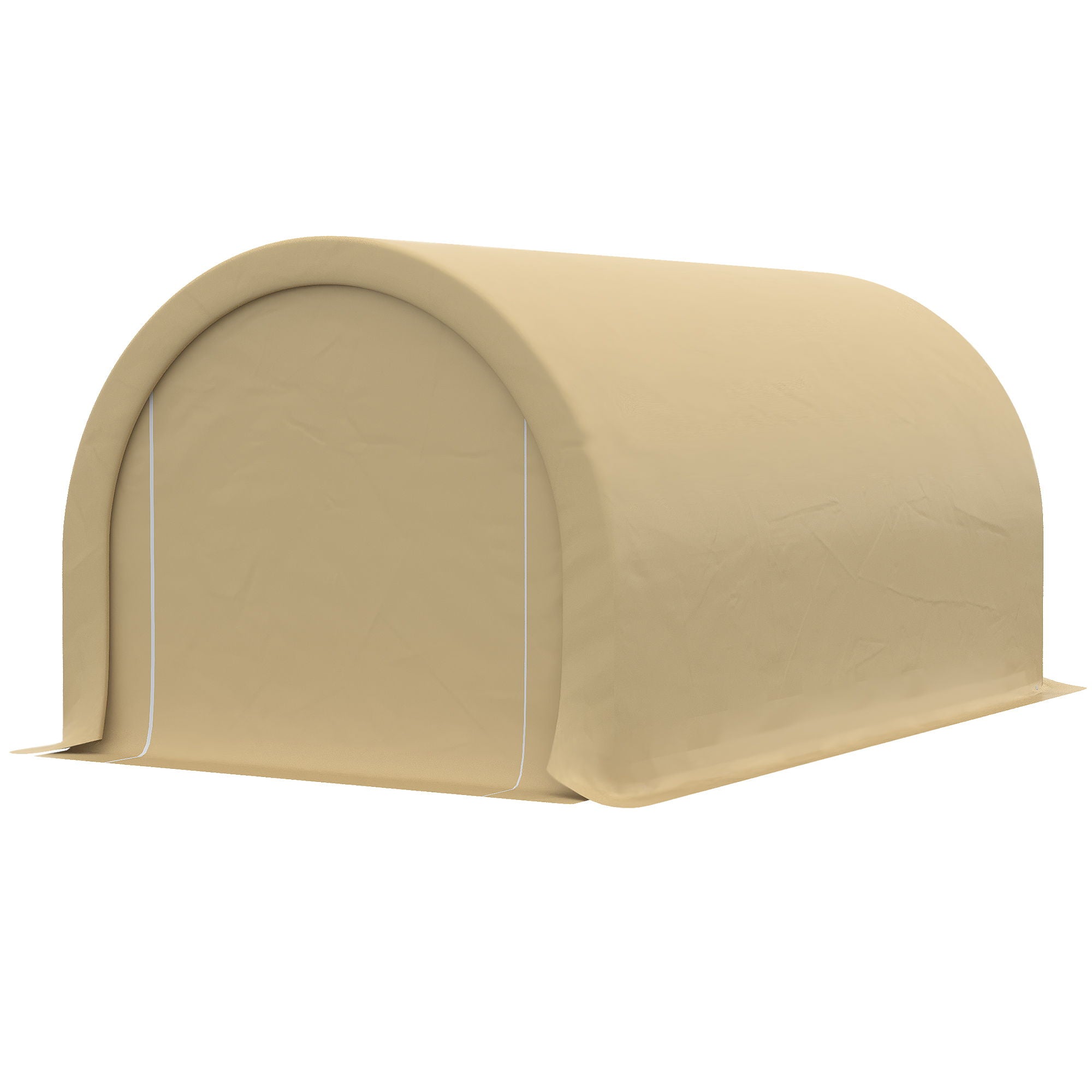 Outsunny - 10' x 16' Carport, Heavy Duty Portable Garage Storage Tent With Large Zippered Door, Anti-Uv Pe Canopy Cover For Car, Truck, Boat, Motorcycle, Bike, Garden Tools, Outdoor Work - Best Buy Furniture