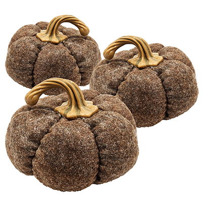 Pumpkin Ornament Decor For Holiday Harvest Festival Fall Festival & Thanksgiving (Set of 3) - Best Buy Furniture