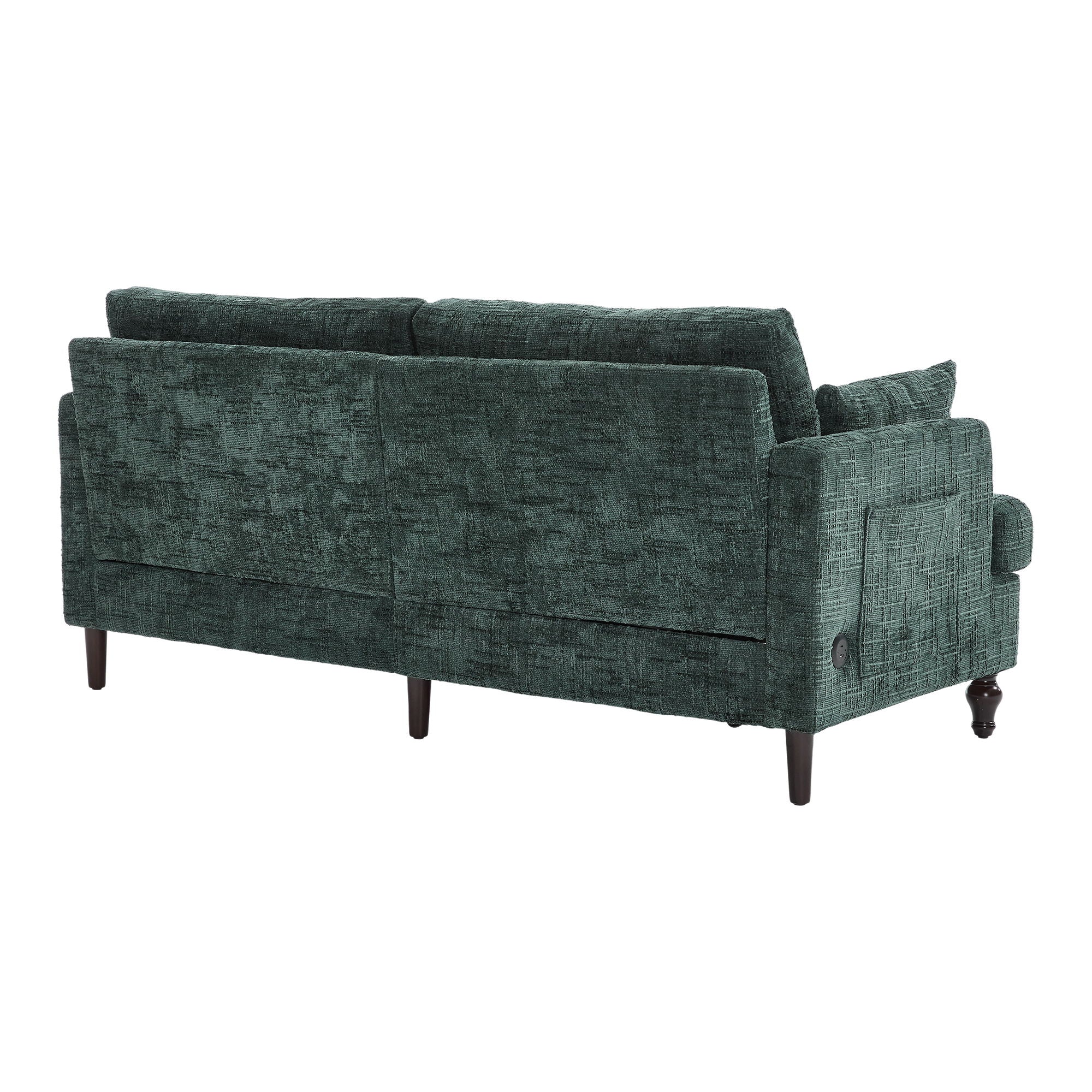 Chenille 2 Seater Sofa With LED Light, USB Charging Port, And Storage Bag - Best Buy Furniture
