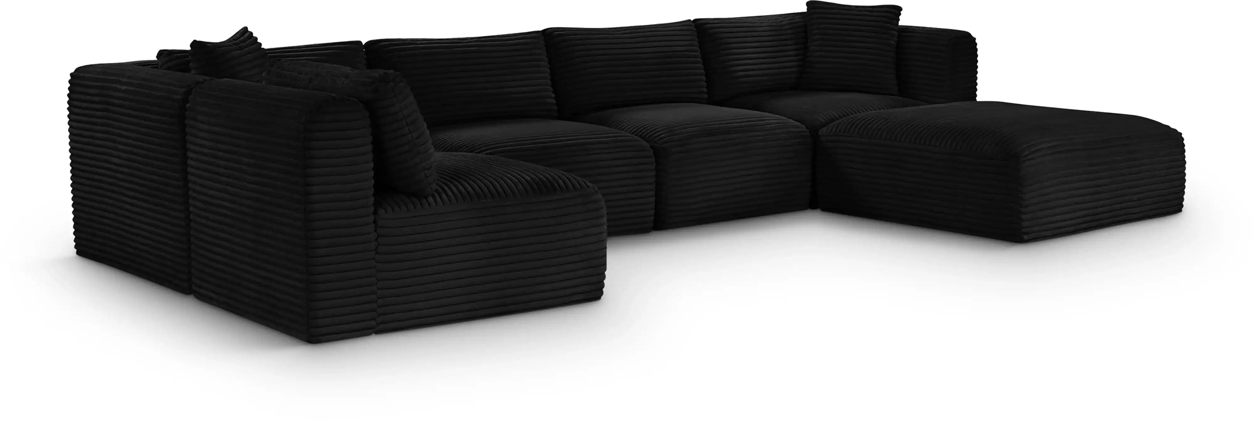 Shaggy - 6 Piece Modular U-Shaped Sectional - Best Buy Furniture
