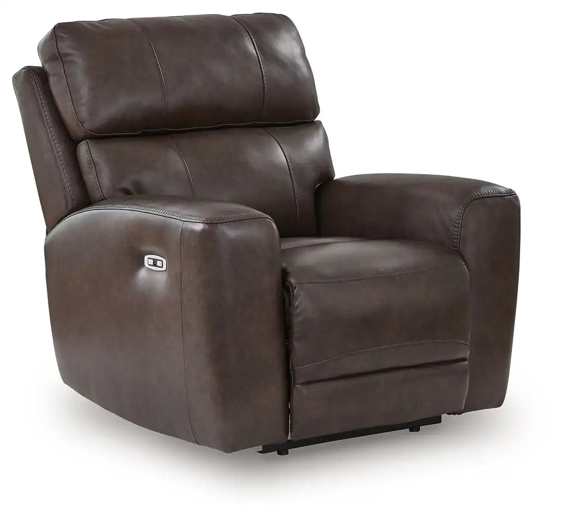 Crossplex - Power Recliner / Adjustable Headrest - Smoke - Best Buy Furniture