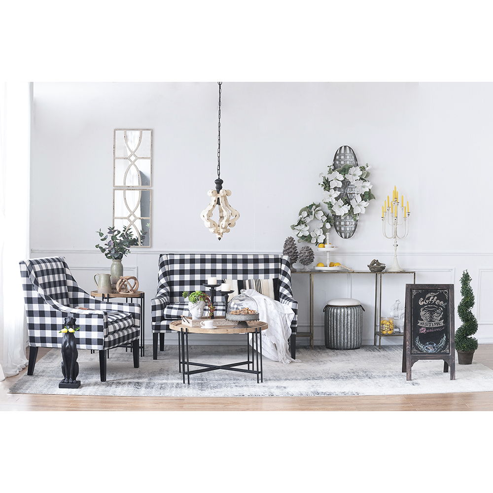 Farmhouse Chandeliar Distressed Pendant French Country Wood Chandelier For Living Room Foyer, Bulb Not Included - Antique Cream - Best Buy Furniture
