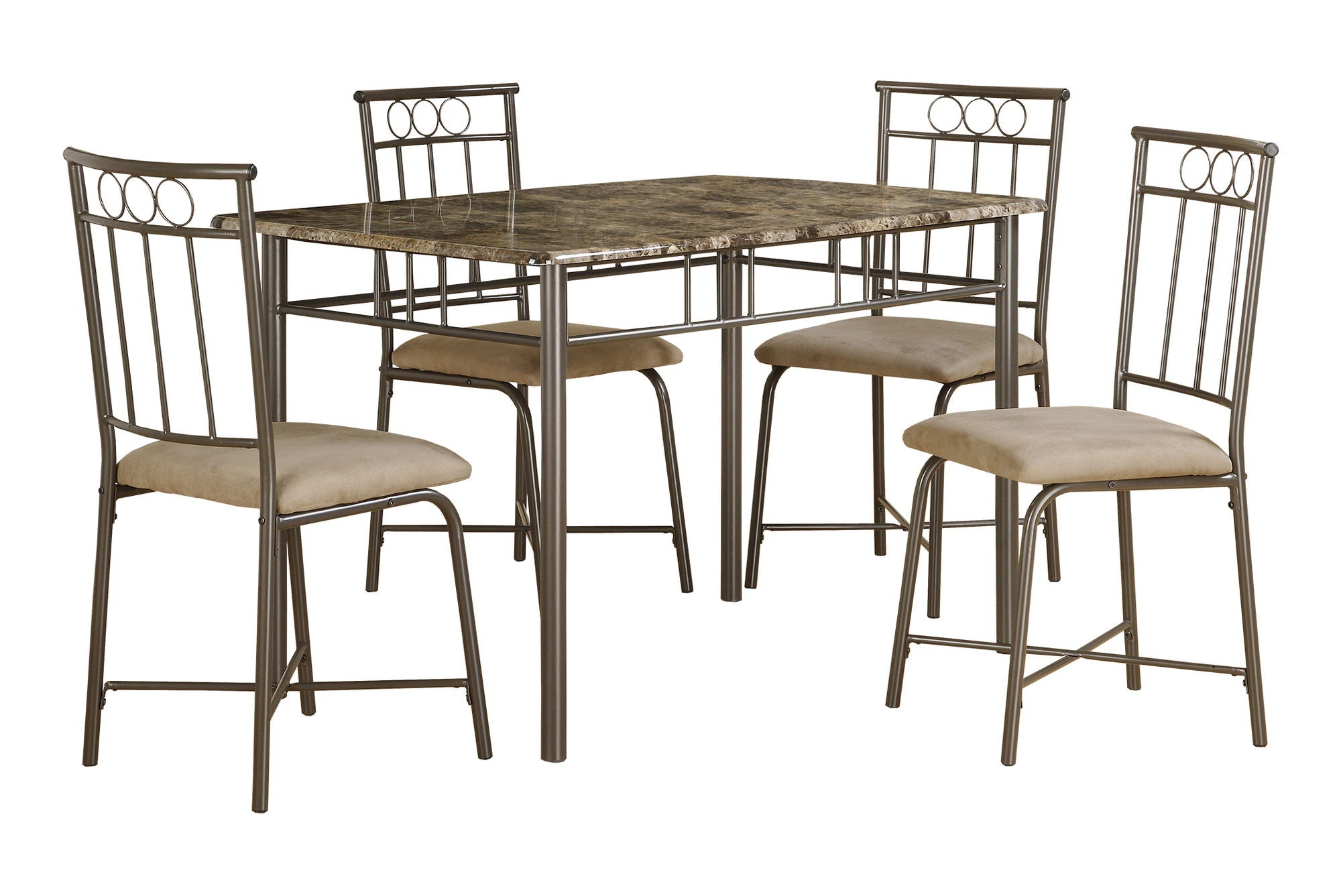 5 Pieces Dining Table Set, Small, Rectangular - Best Buy Furniture