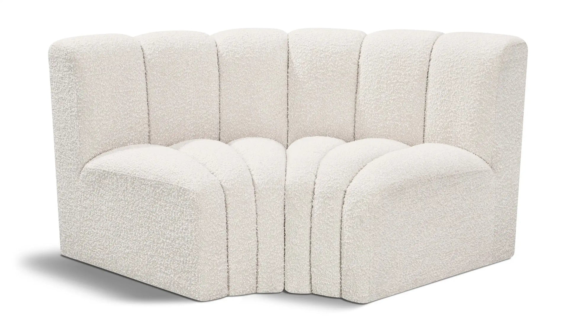Arc - Boucle Fabric 2 Piece Modular Sofa - Best Buy Furniture