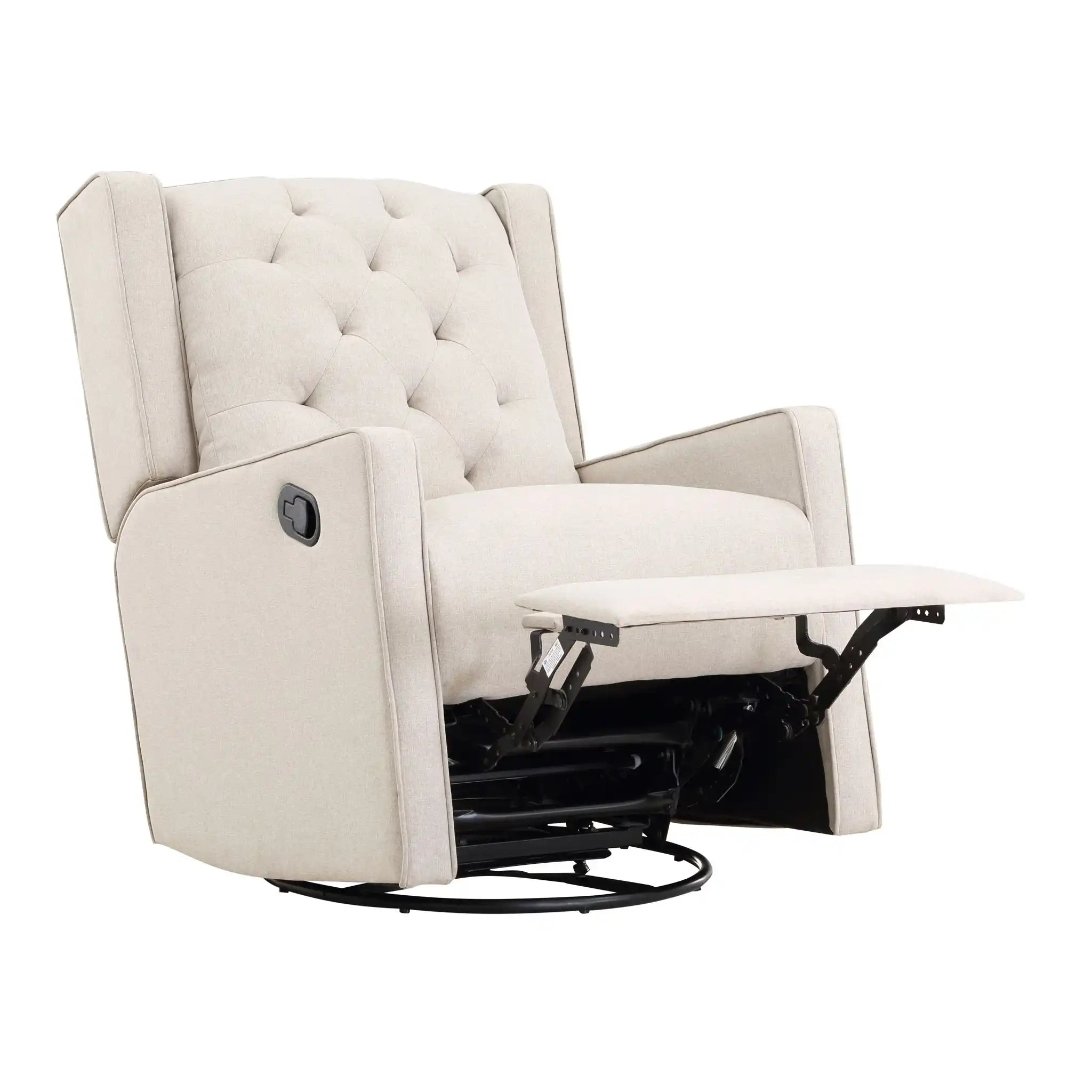 Milah - Gliding Swivel Recliner Tufted - Best Buy Furniture