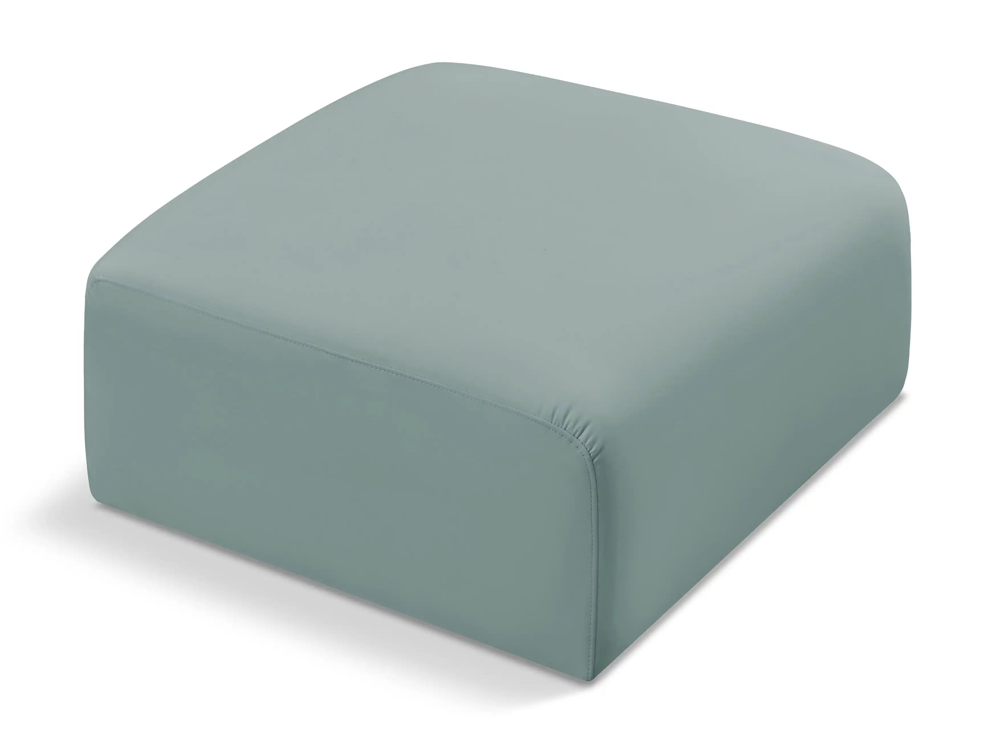 Arc - Faux Leather Ottoman - Best Buy Furniture