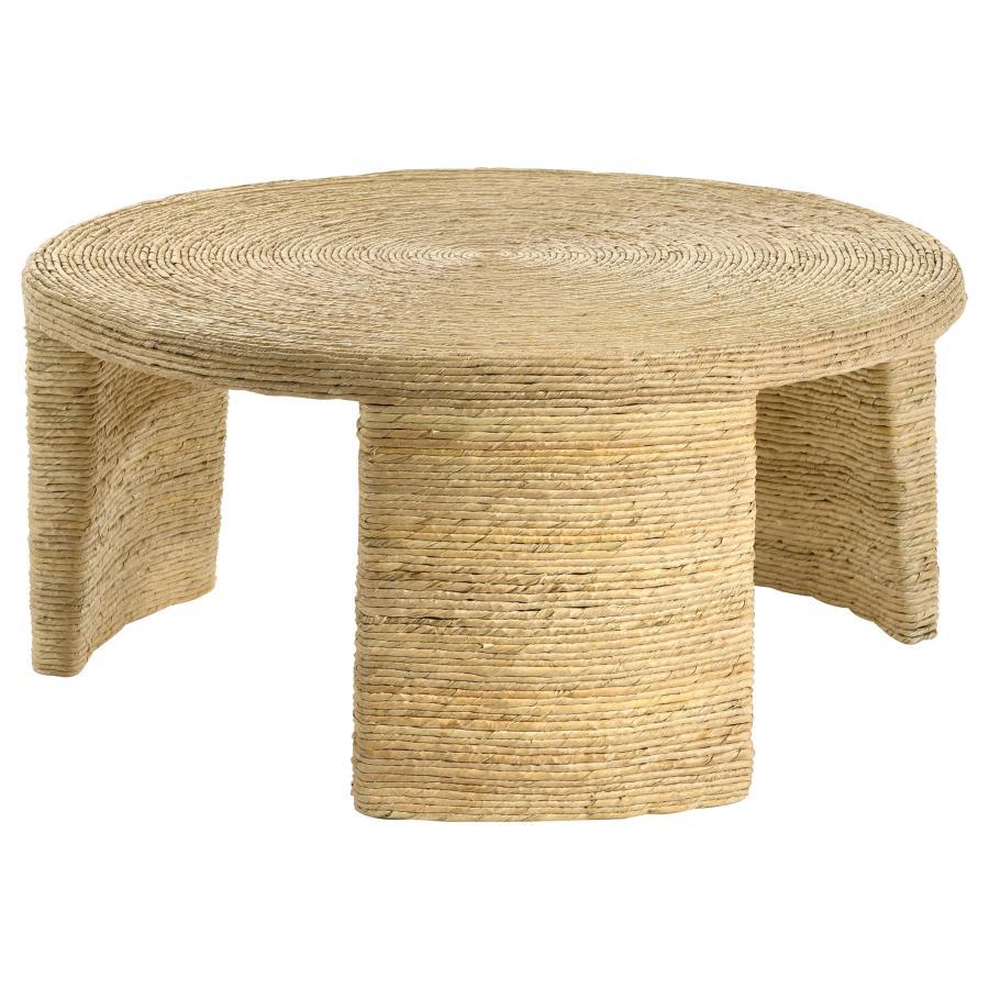 Artina - Woven Rattan Round Table - Best Buy Furniture