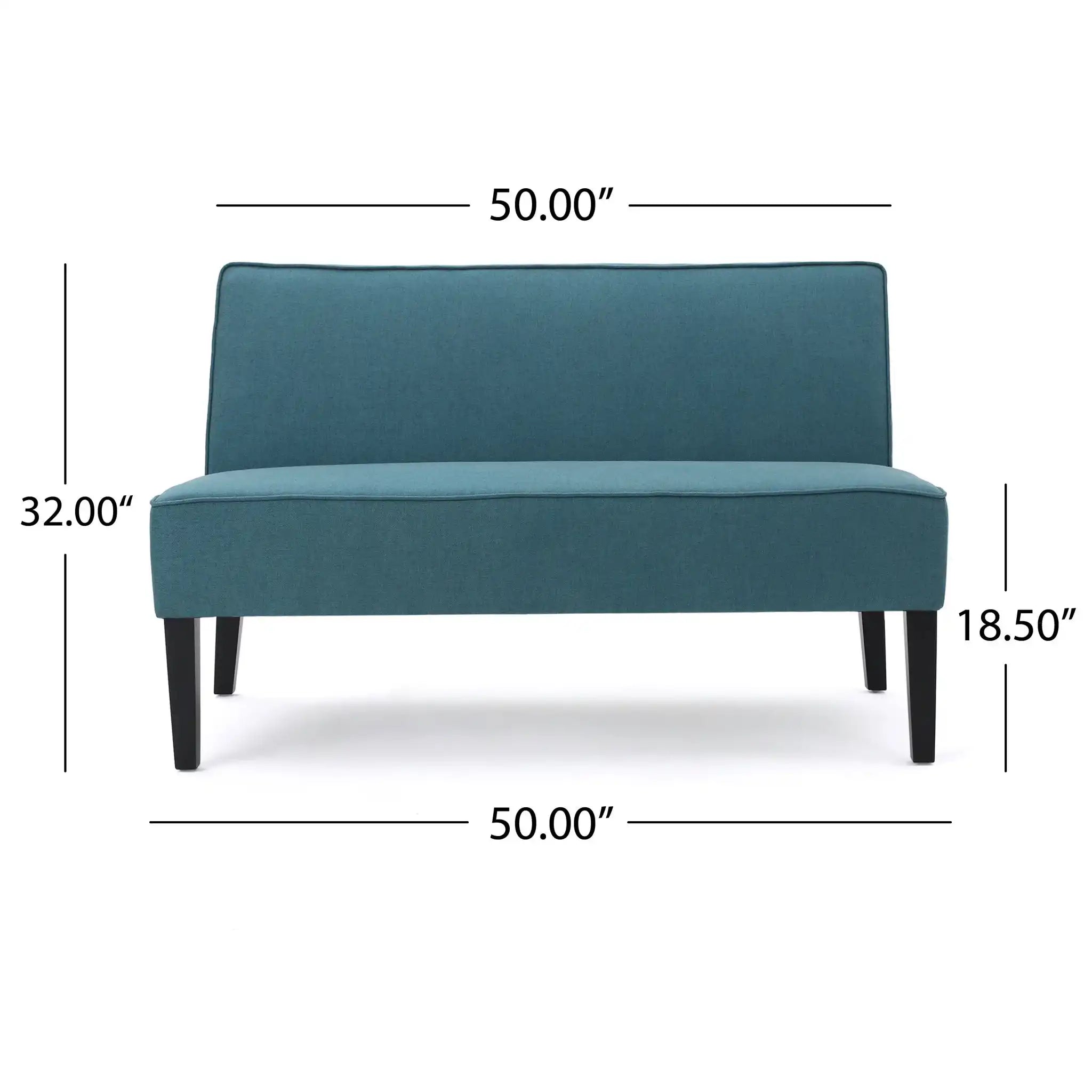 Contemporary Loveseat With Upholstered Fabric And Birch Wood Legs - Best Buy Furniture