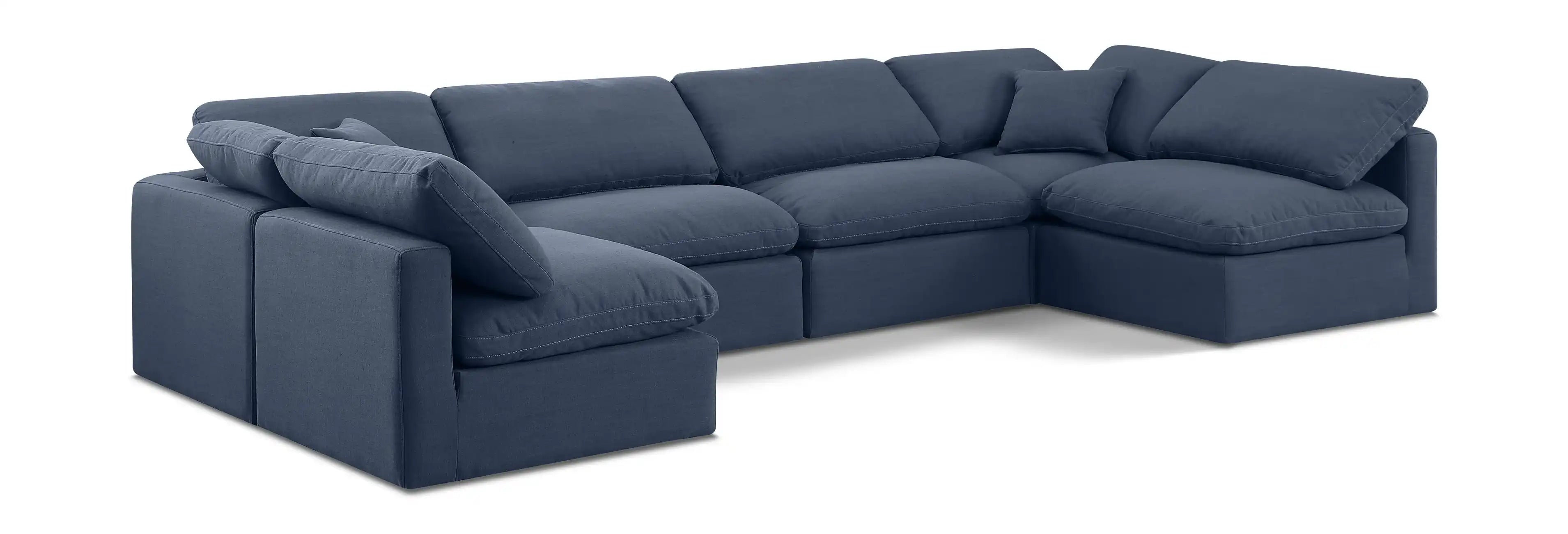 Indulge - Linen 6 Piece Modular U-Shaped Sectional - Best Buy Furniture