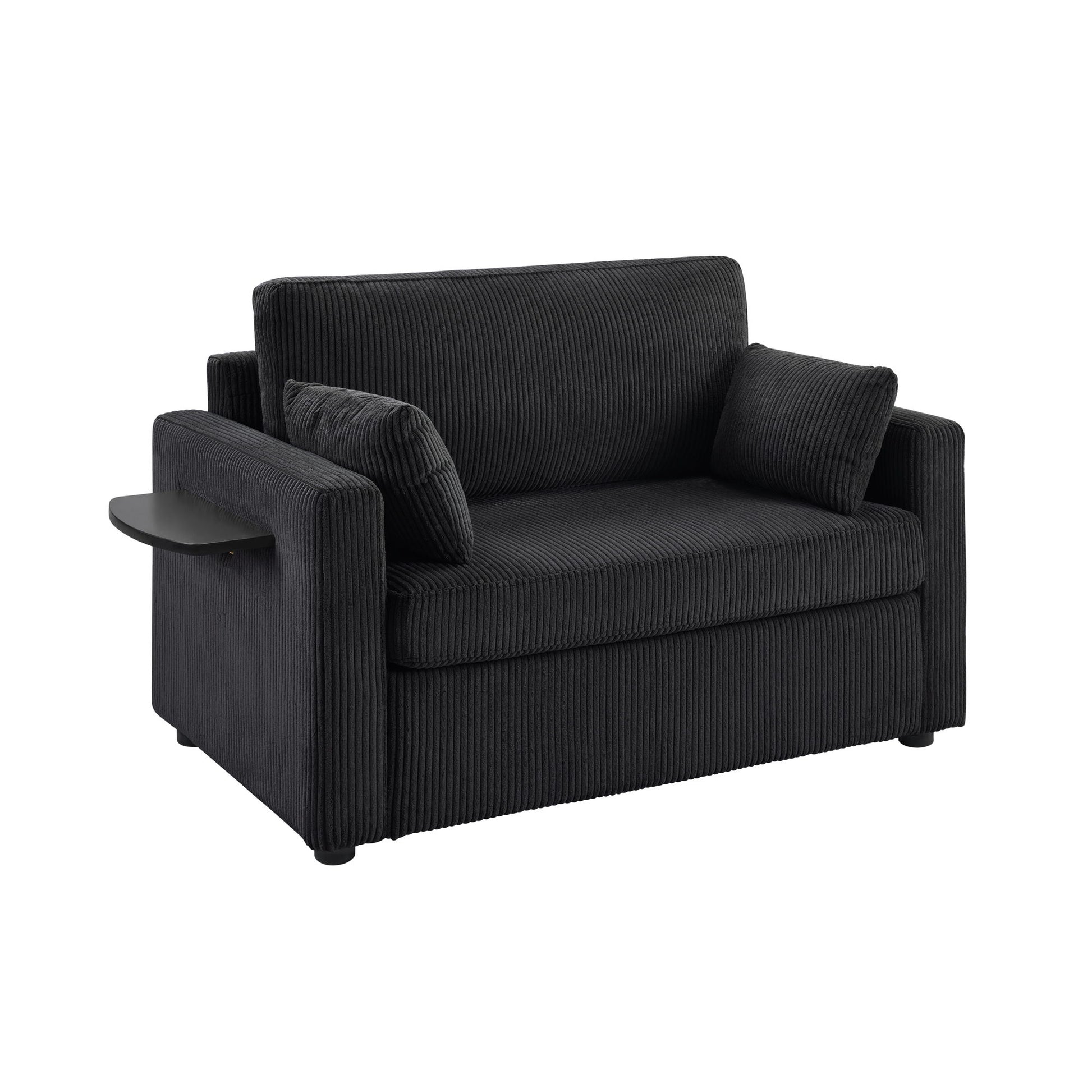 Sleeper Sofa With Foldable Mattress, USB Ports, Side Table & Storage Pocket - Best Buy Furniture