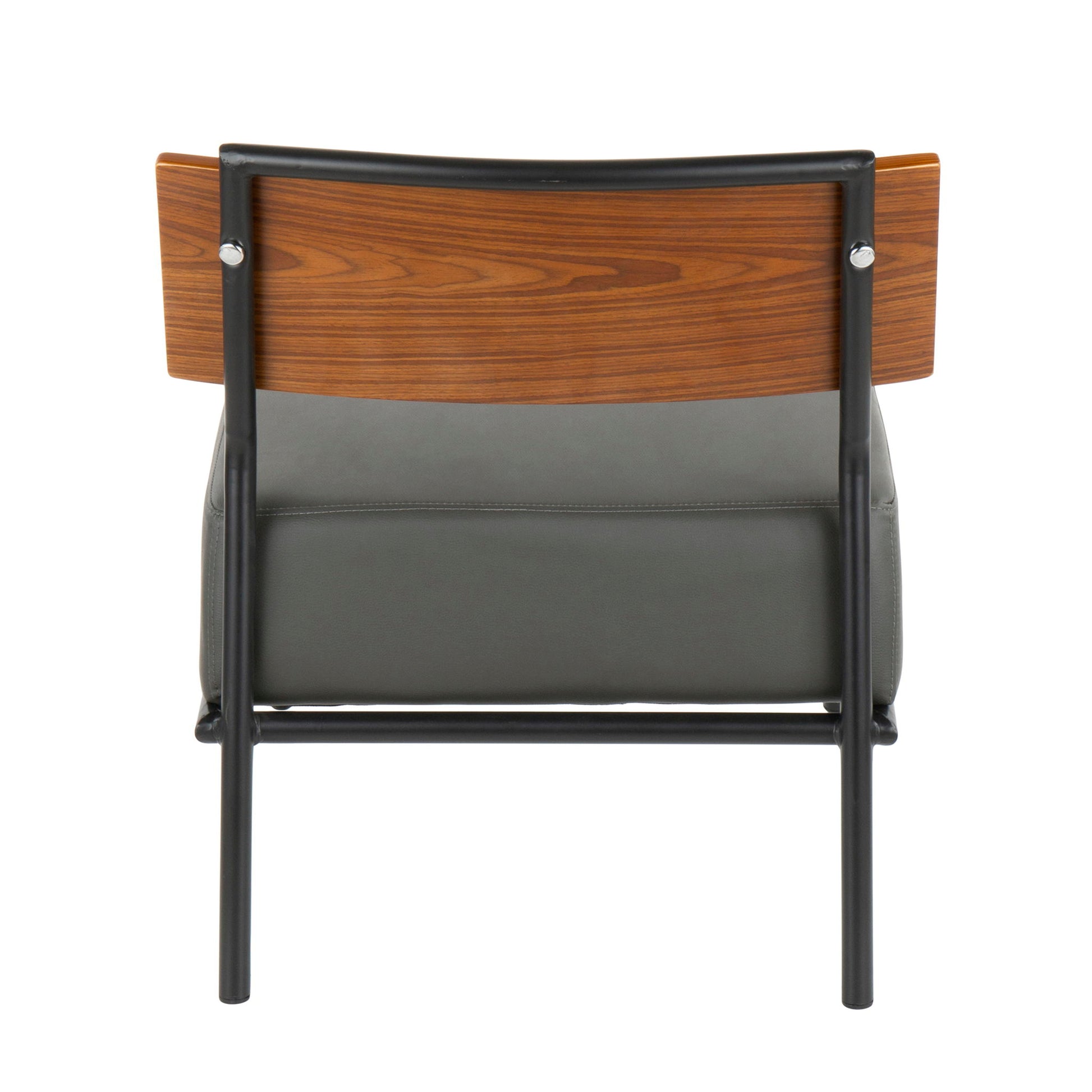 Fiji - Contemporary Chair - Gray / Walnut - Best Buy Furniture
