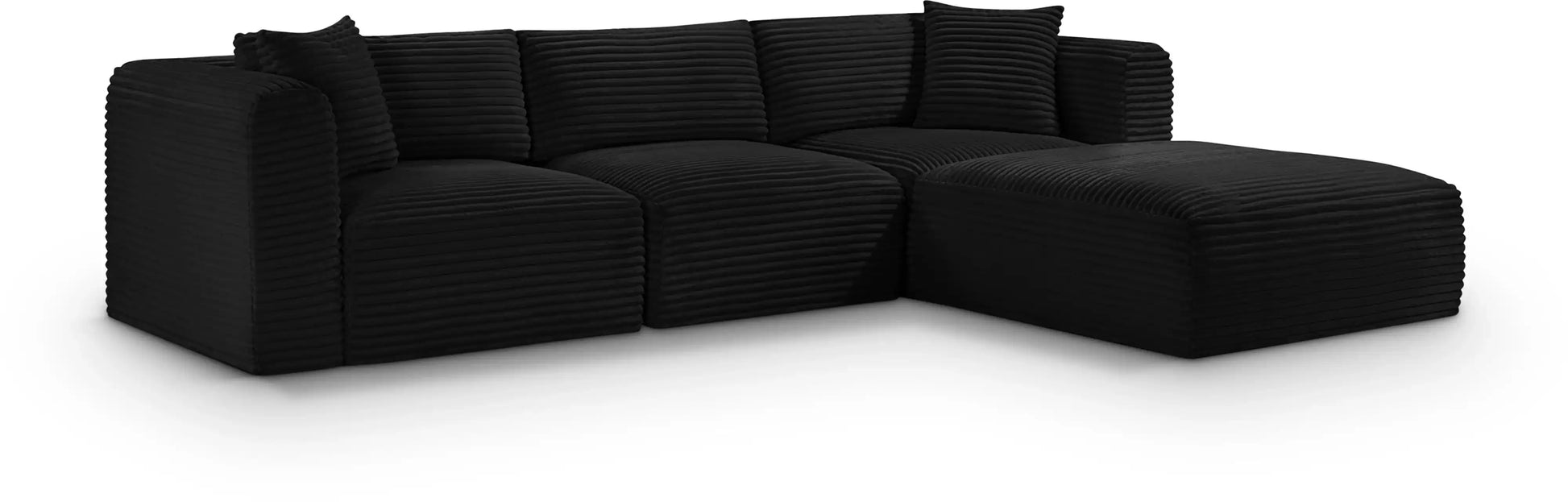 Shaggy - 4 Piece Modular Sectional - Best Buy Furniture