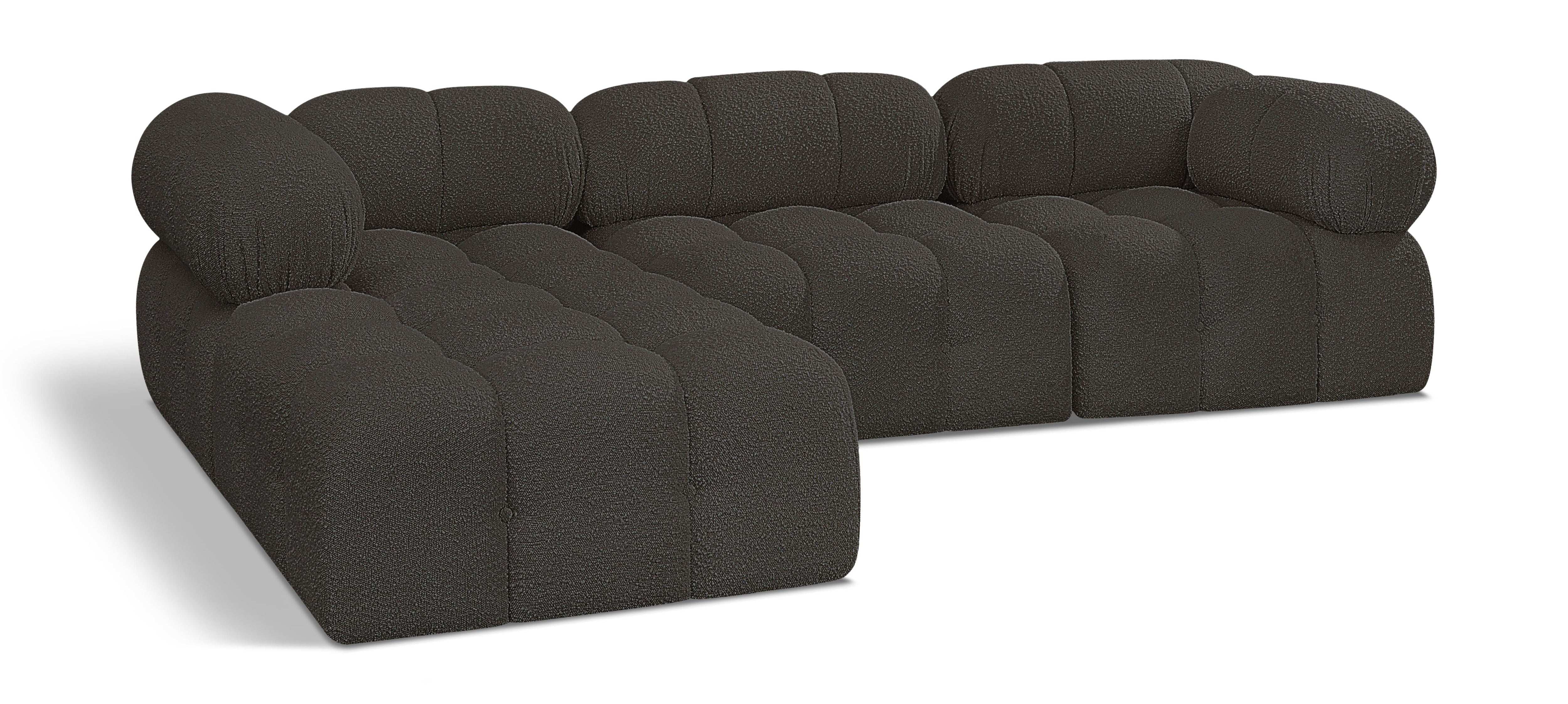 Ames - 4 Piece Fabric Modular Sectional - Best Buy Furniture