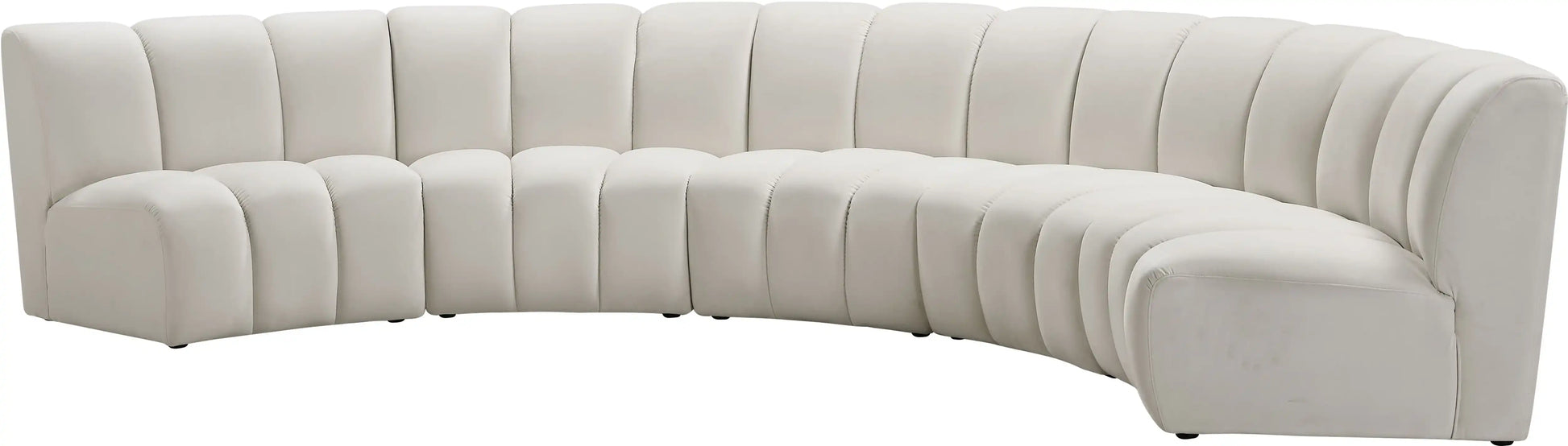 Infinity - 5 Piece Velvet Modular Sectional - Best Buy Furniture
