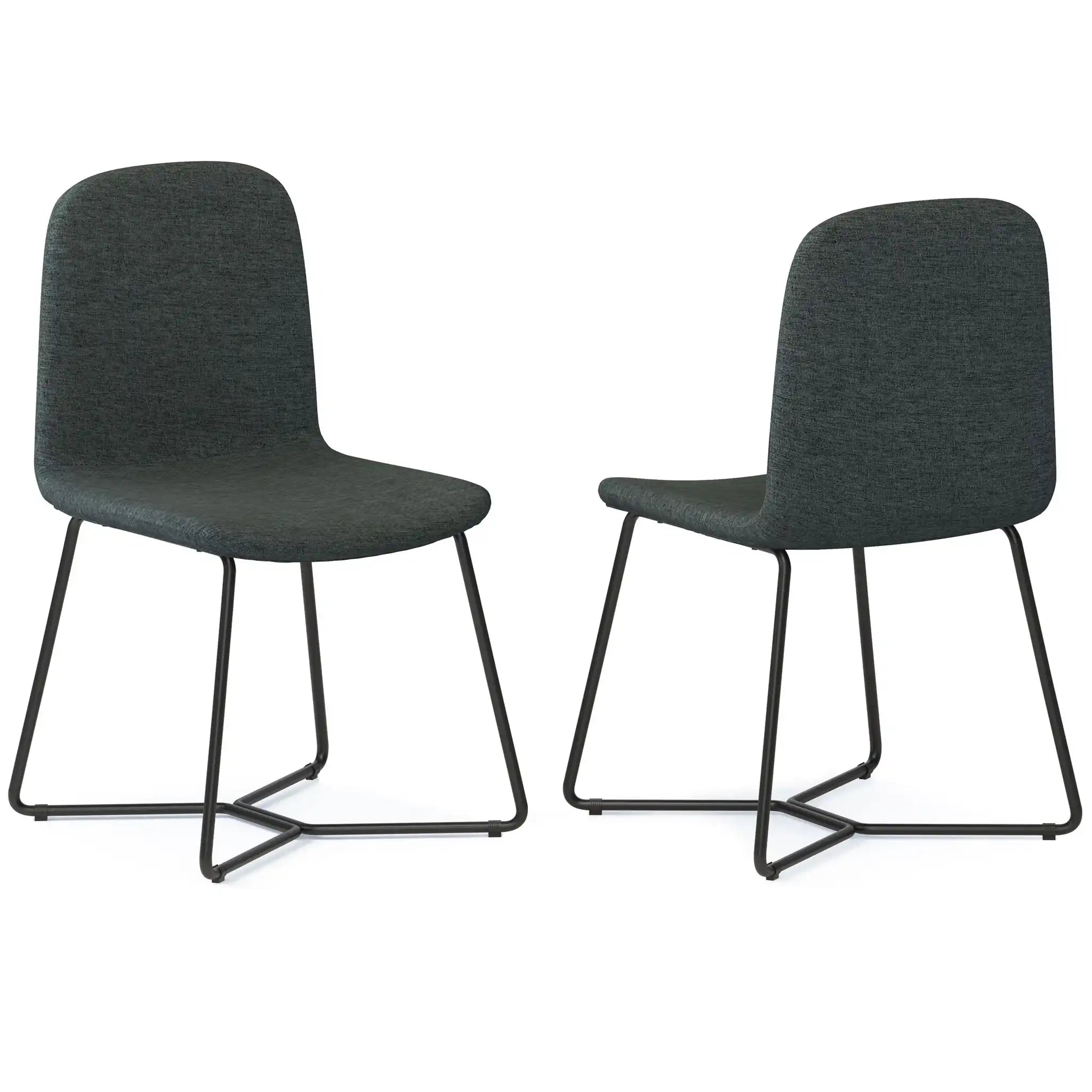 Wilcox - Dining Chair (Set of 2) - Charcoal Gray - Best Buy Furniture